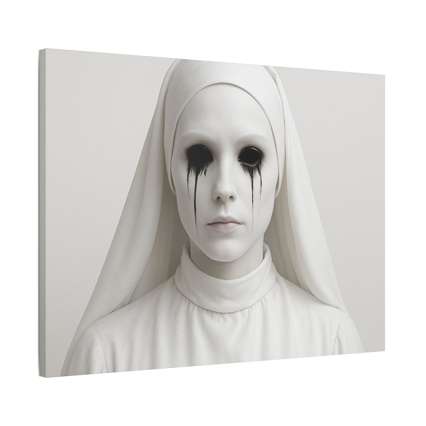 Eerie Art Canvas Print, Creepy Home Decor, Gothic Wall Art, Haunted House Decoration, Dark Aesthetic Gift
