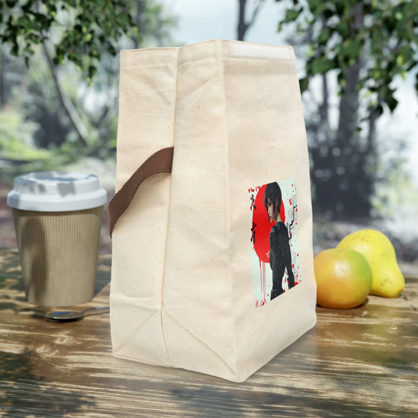 Stylish Canvas Lunch Bag with Strap - Perfect for School, Office, Picnics, Gifts, Eco-Friendly, Trendy, Reusable