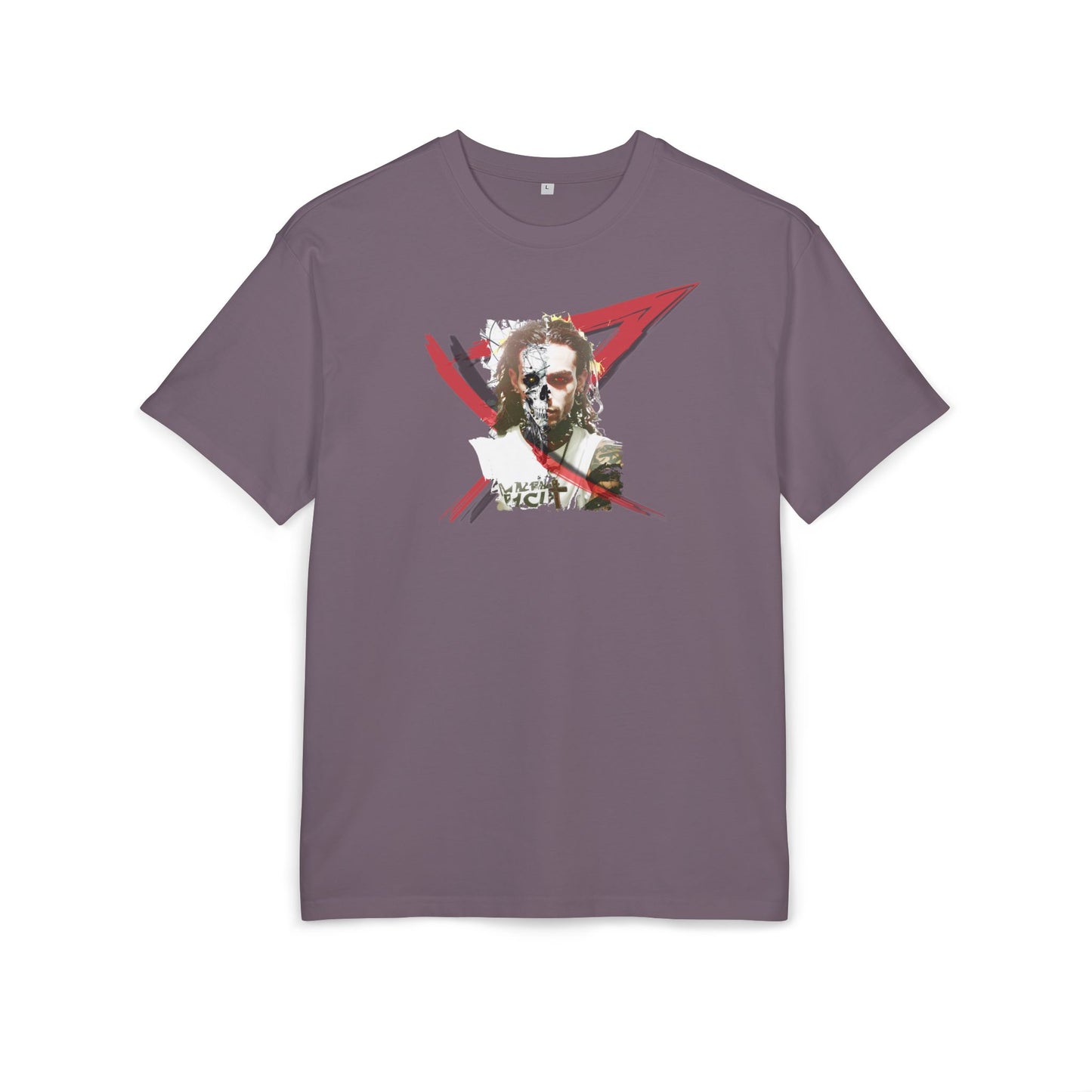 Unisex Heavy Oversize Tee with Artistic Design, Casual T-Shirt, Graphic Tee for Art Lovers, Gift for Creative Friends, Trendy Streetwear