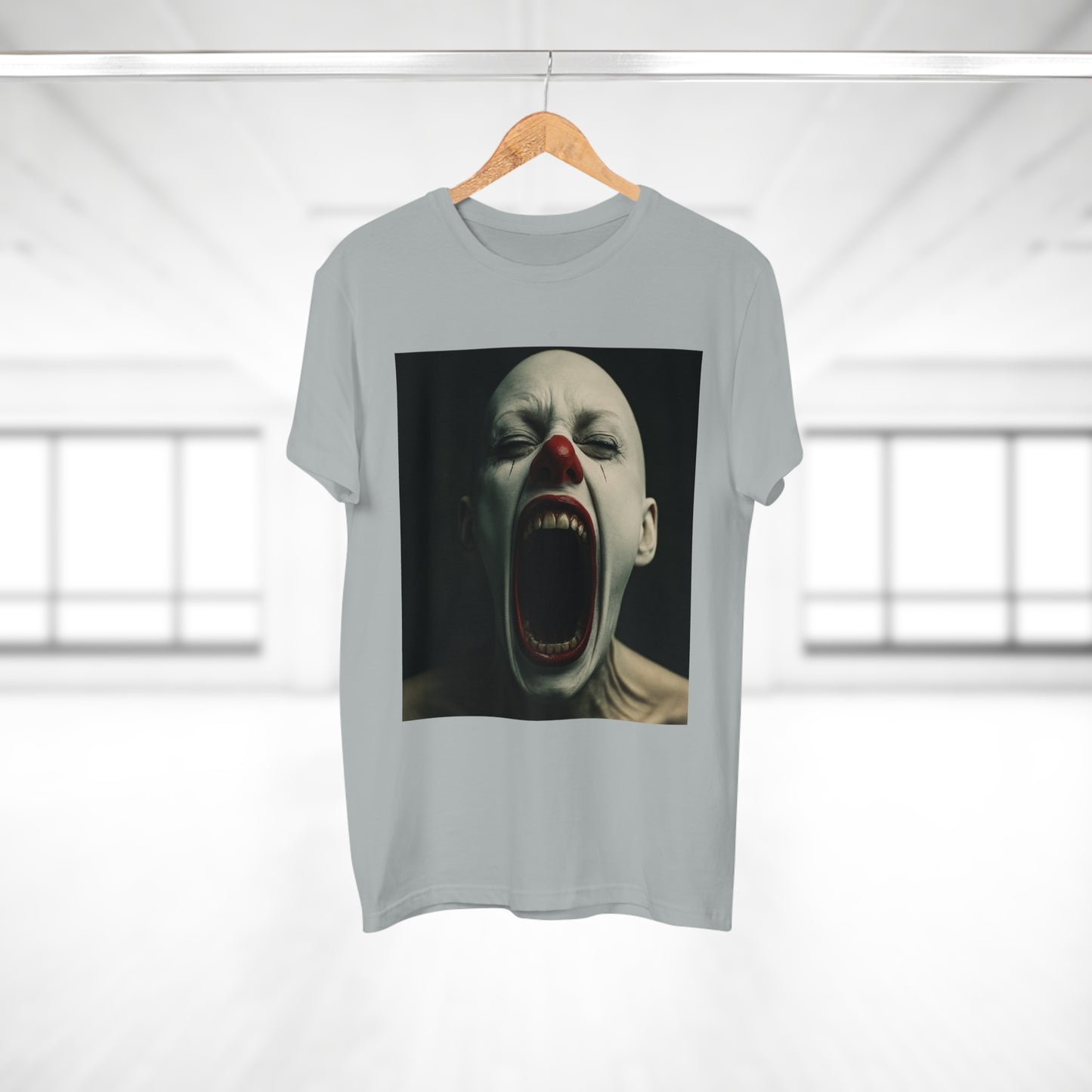 Creepy Clown Graphic T-Shirt, Scary Shirt for Halloween, Horror Movie Fans, Unique Gift for Him, Unisex Casual Wear