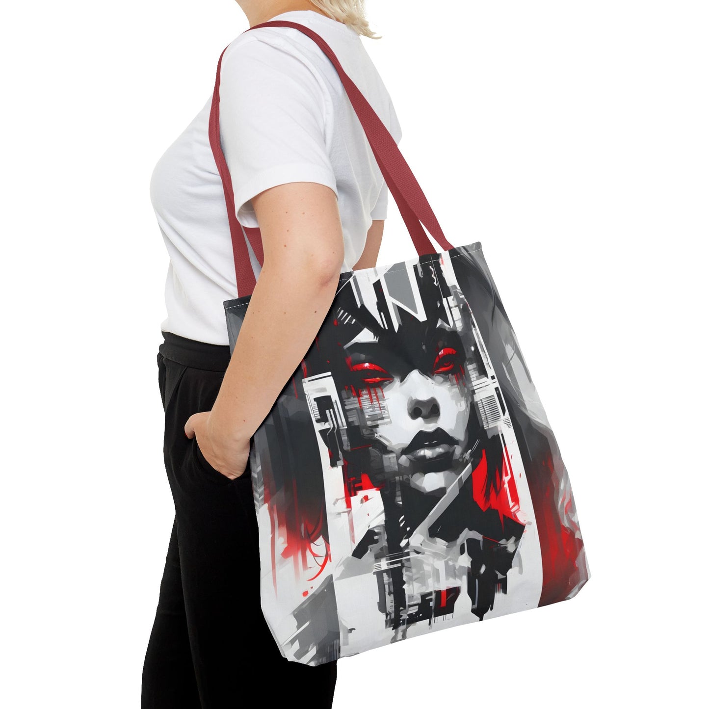 Artistic Tote Bag, Trendy Carry-All, Unique Art Bag, Everyday Tote, Fashionable Shopping Bag, Gift for Art Lovers, Colorful Canvas Bag
