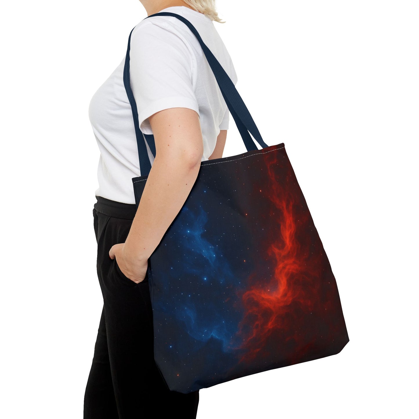 Cosmic Tote Bag, Galaxy Print Eco-Friendly Bag, Stylish Reusable Shopping Tote, Space-Themed Gift, Astronaut Lover Accessory