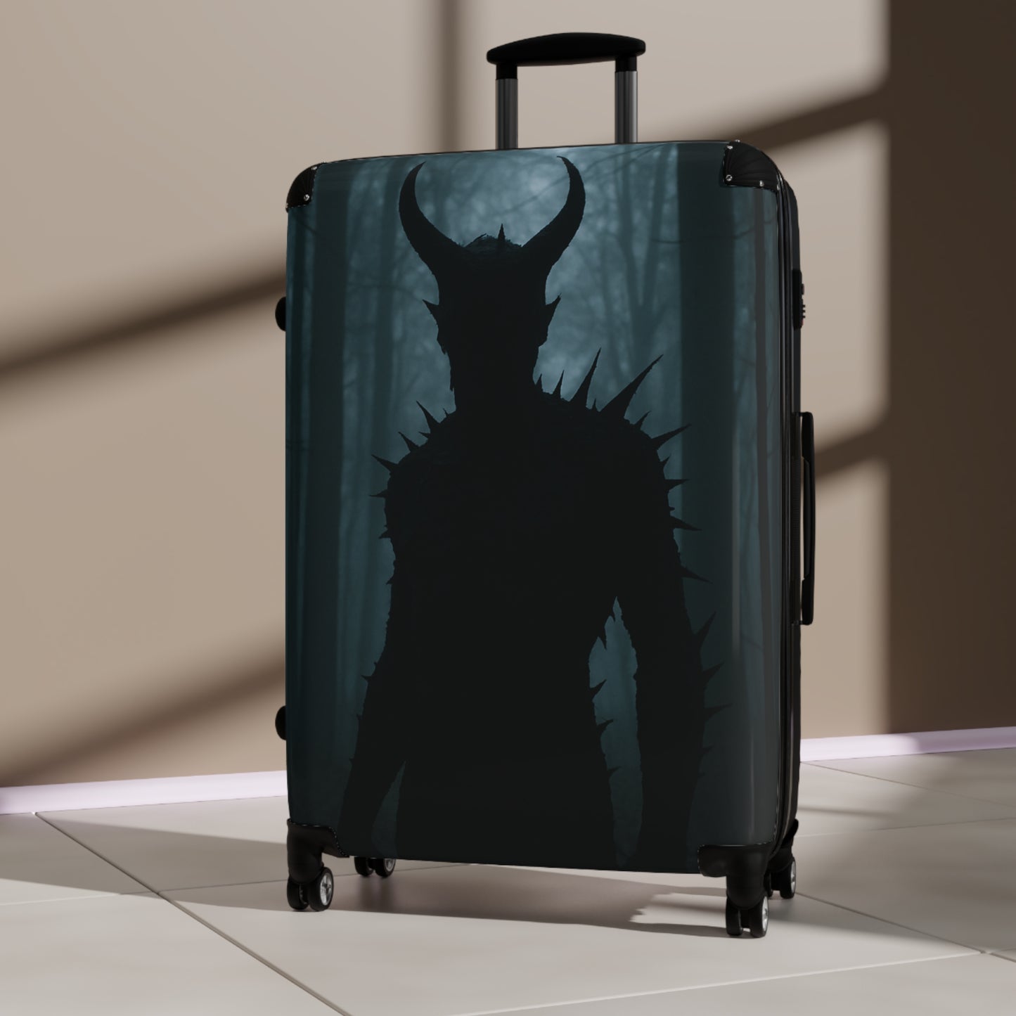 Horror-Themed Suitcase for Adventurers, Travel Luggage, Spooky Travel Accessory, Unique Gift for Travelers, Halloween Suitcase