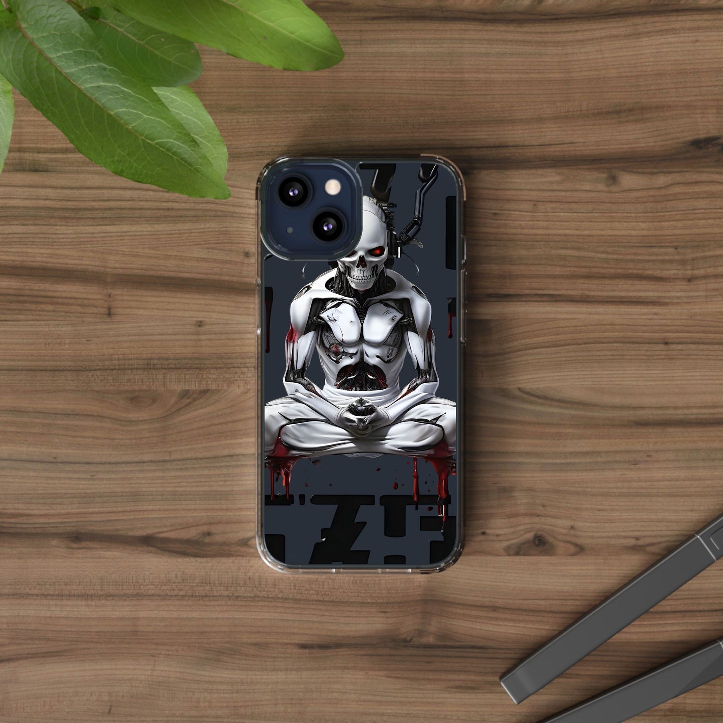 Clear Phone Cases with Cyber Design