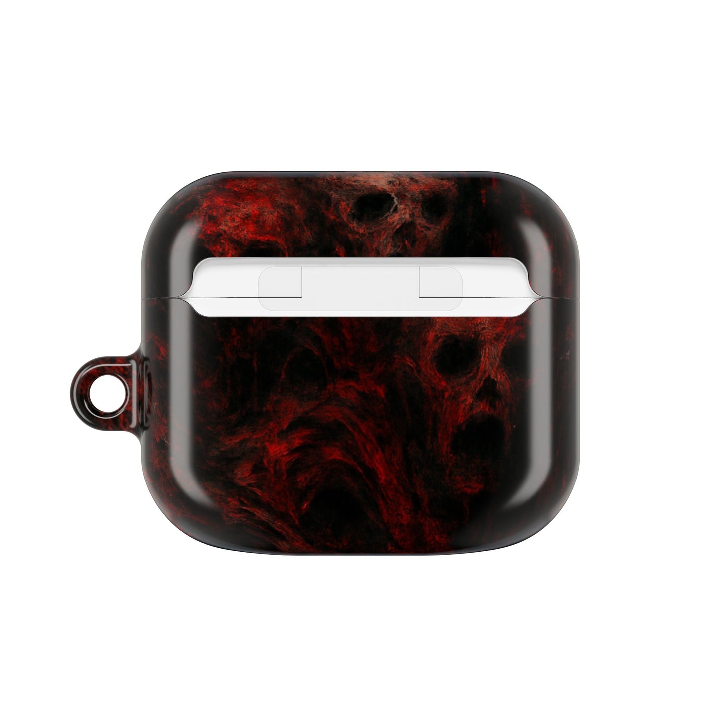Stylish AirPod Cases with a Bold Red Marble Design, Unique Accessories for Music Lovers, Perfect Gift for Teens, Great for Holidays