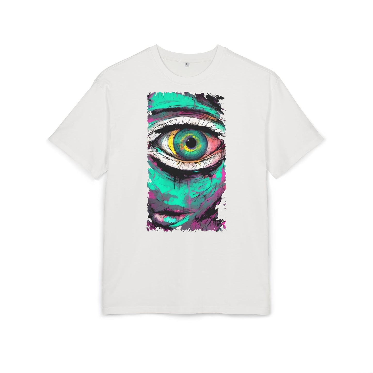 Stylish Eye Graphic Tee, Unisex Oversized T-Shirt, Casual Wear, Street Style, Gift for Art Lovers, Funky Apparel
