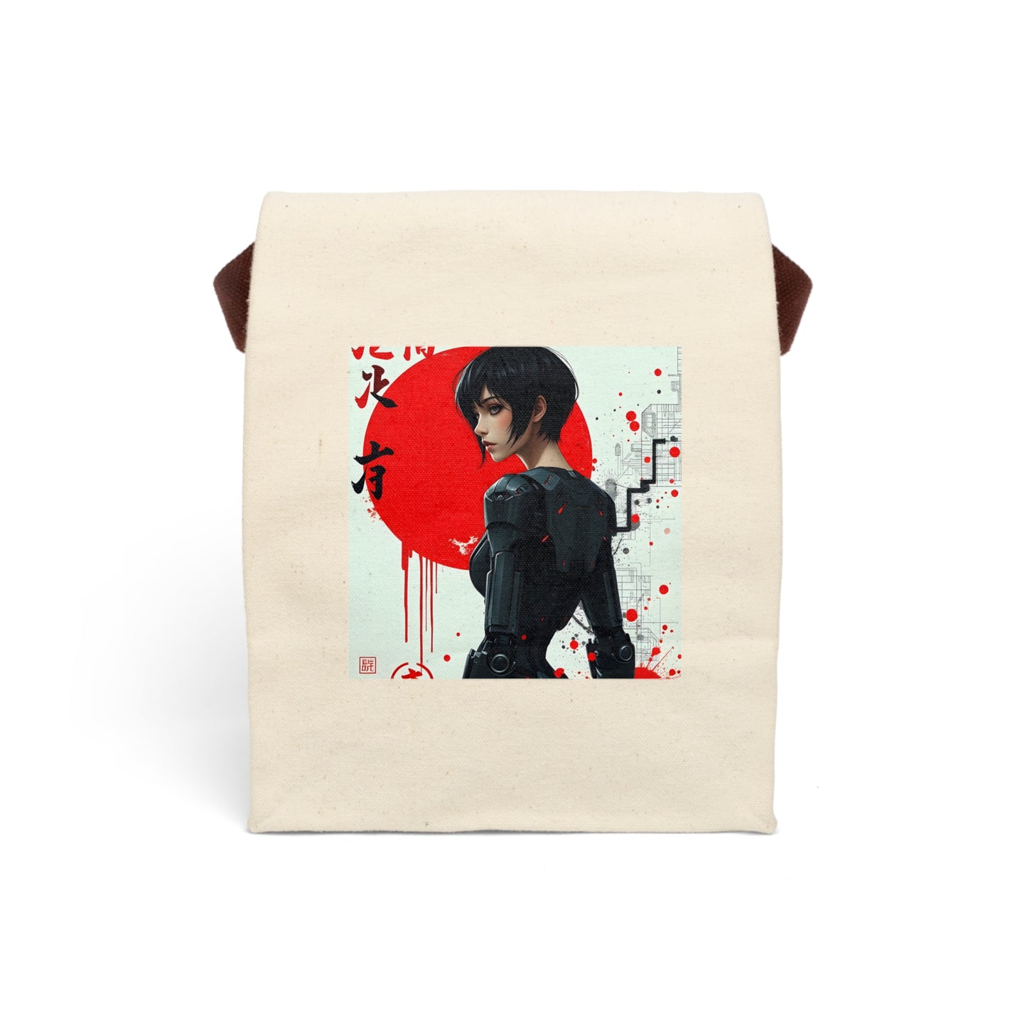 Stylish Canvas Lunch Bag with Strap - Perfect for School, Office, Picnics, Gifts, Eco-Friendly, Trendy, Reusable