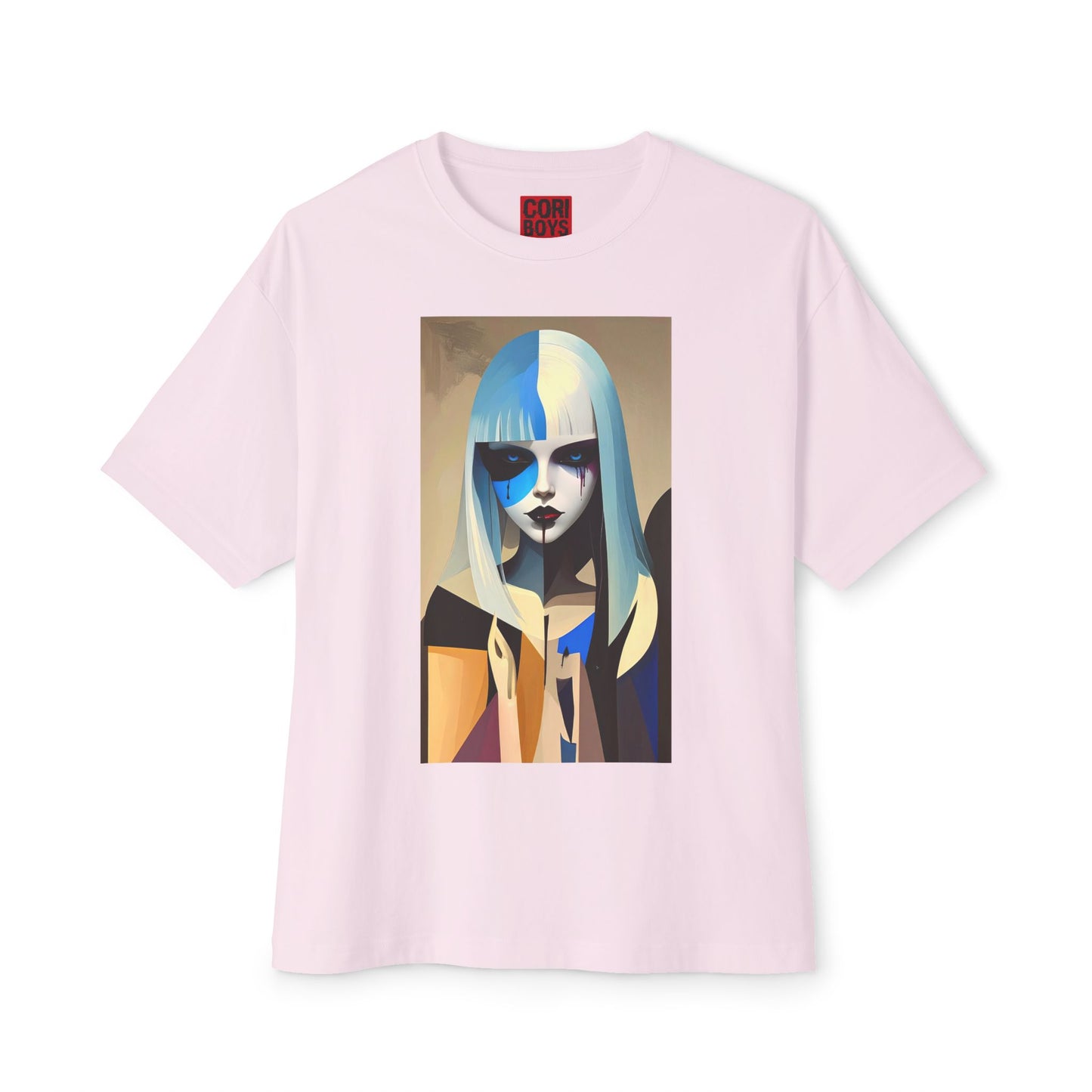Artistic Oversized Tee, Stylish Graphic Top, Trendy Unisex Shirt, Unique Art Apparel, Casual Wear, Gift for Art Lovers