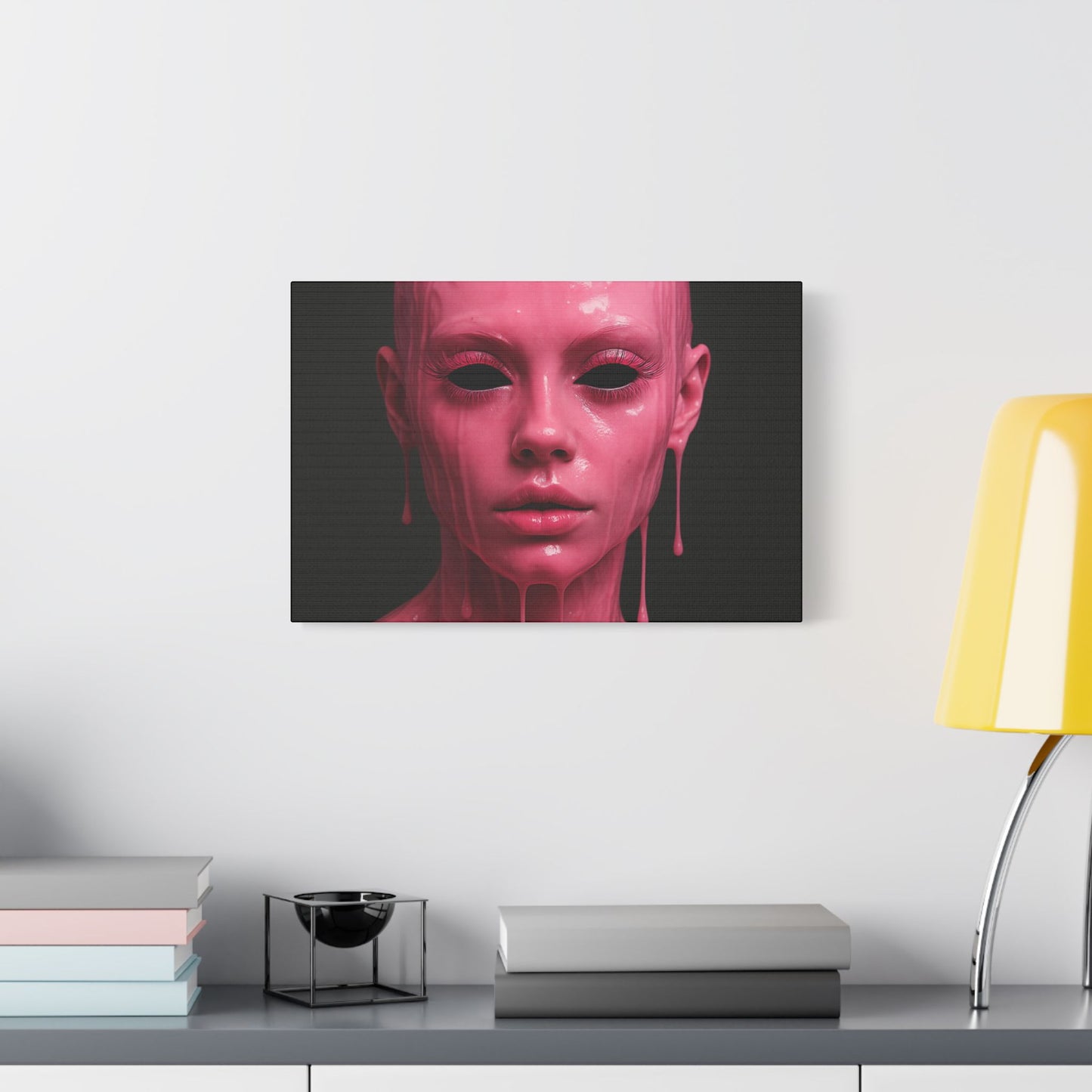 Unique Satin Canvas Art Piece, Modern Wall Decor, Art for Home, Abstract Artwork, Statement Piece, Contemporary Design