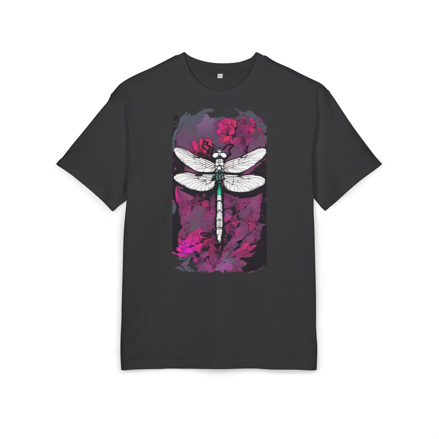 Dragonfly Art Unisex Heavy Oversize Tee, Nature Lover Shirt, Gift for Her, Artistic Tee, Summer Fashion, Relaxed Fit Clothing