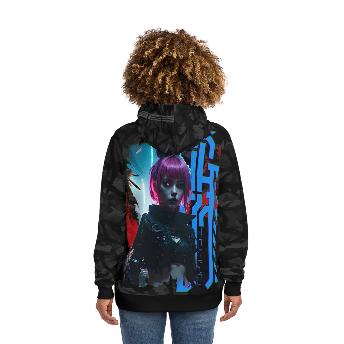 Cyberpunk Fashion Hoodie, Trendy Streetwear, Unique Graphic Hoodie, Gift for Gamers, Casual Wear for Every Occasion