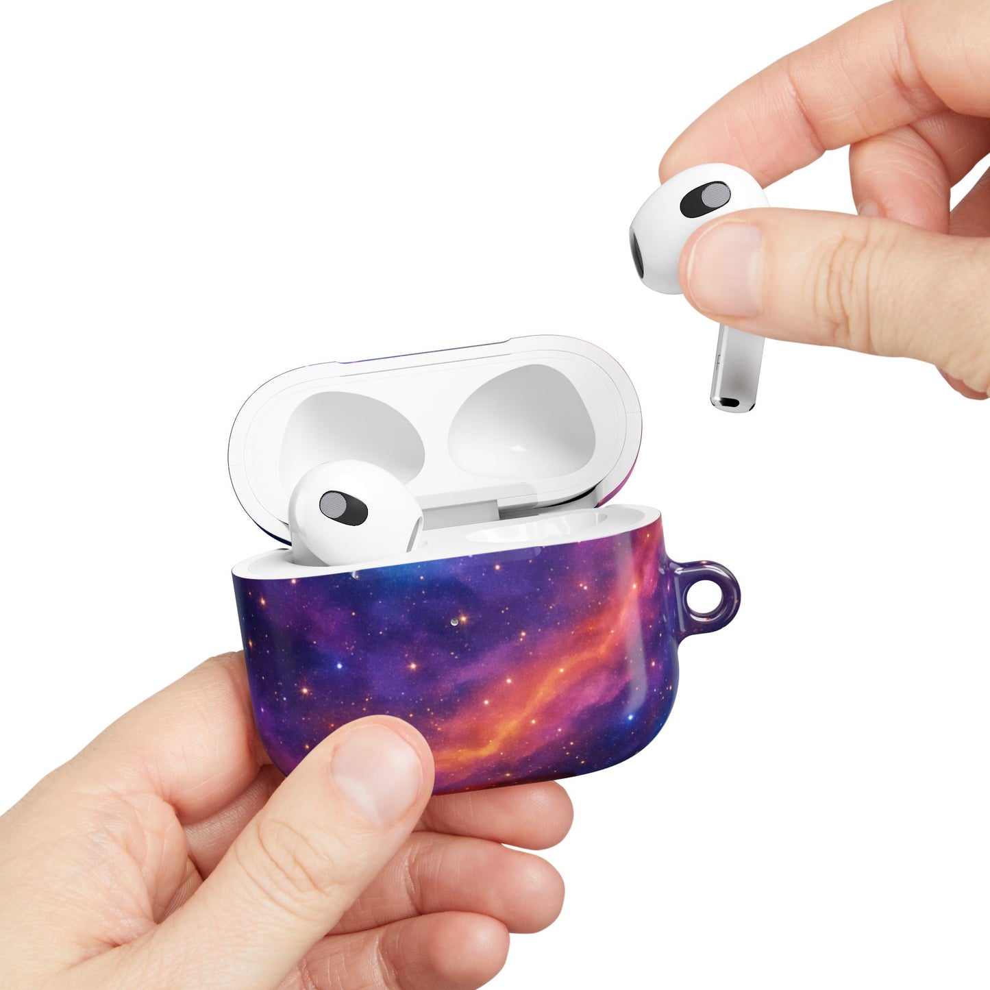 Cosmic Galaxy AirPod Cases, Stylish Protective Cover, Unique Gift for Music Lovers, Skincare & Makeup Accessory, Fun Space Theme