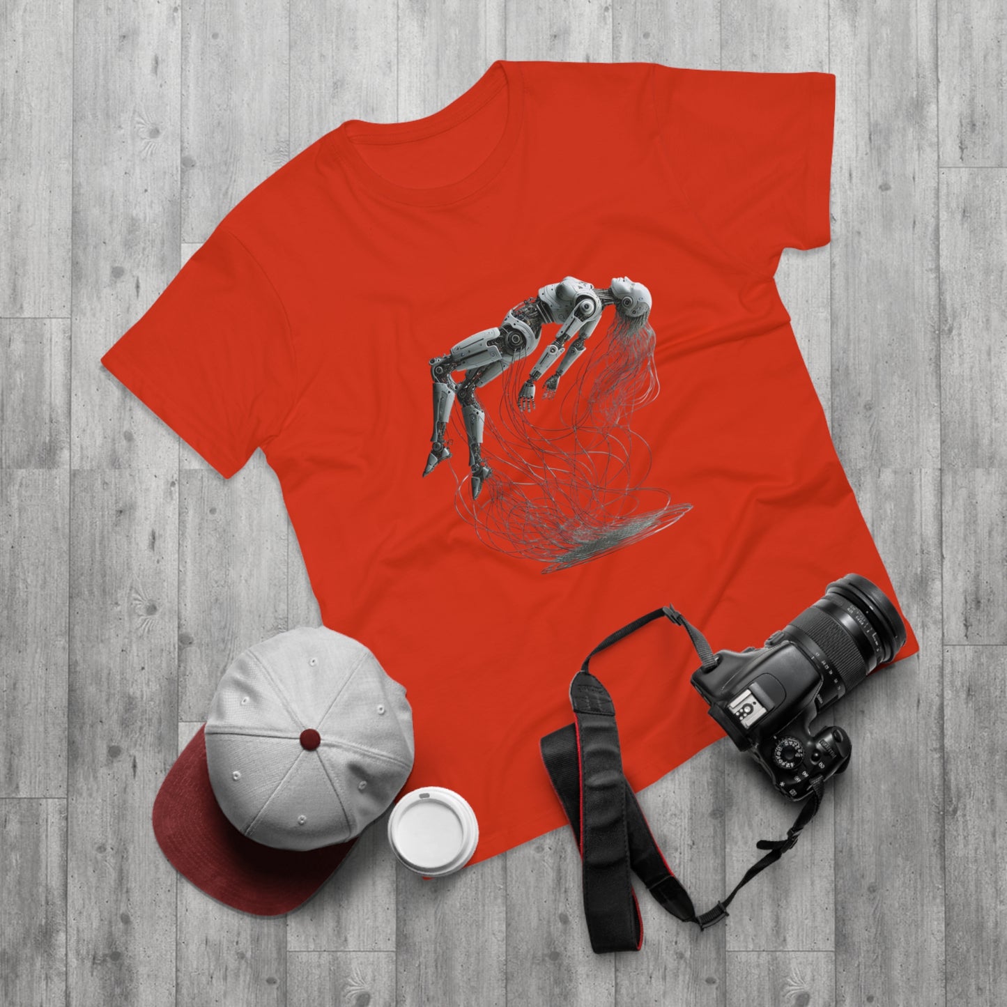 Futuristic Graphic Tee, Cool Unisex T-Shirt for Tech Enthusiasts, Gift for Birthdays, Casual Wear, Unique Art Shirt