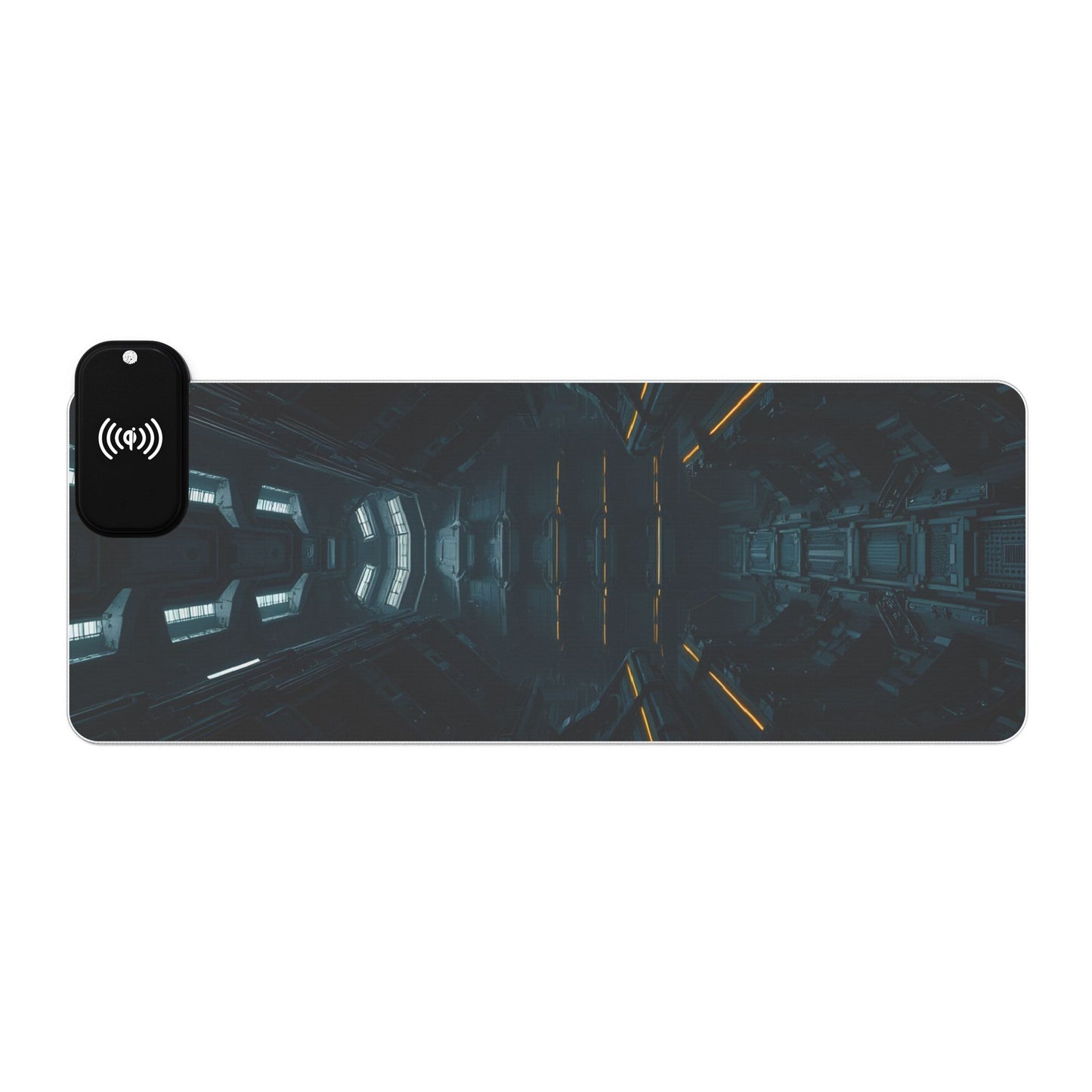 LED Gaming Mouse Pad with Wireless Charging, RGB Desk Accessory for Gamers, Stylish Home Office Decor, Perfect Gift for Tech Lovers