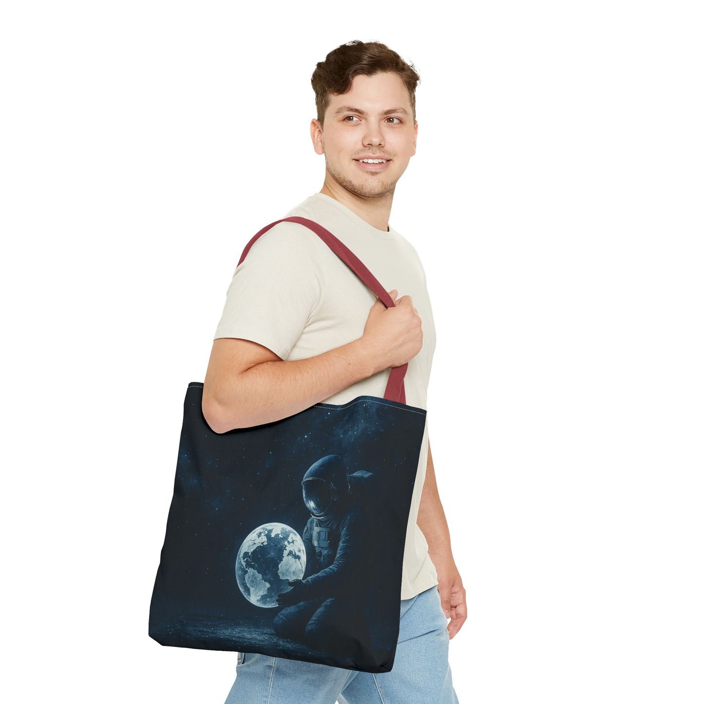 Cosmic Dreams Tote Bag | Astronaut Design, Space Lover Gift, Eco-Friendly Carryall, Stylish Everyday Tote, Unique Space Art