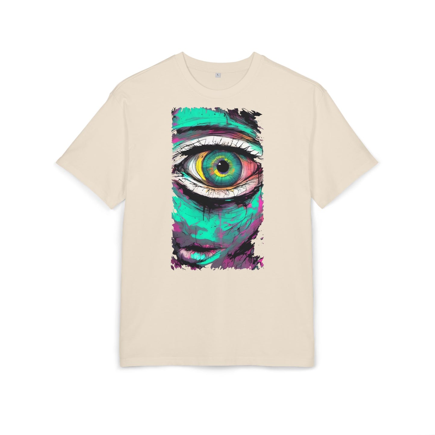 Stylish Eye Graphic Tee, Unisex Oversized T-Shirt, Casual Wear, Street Style, Gift for Art Lovers, Funky Apparel