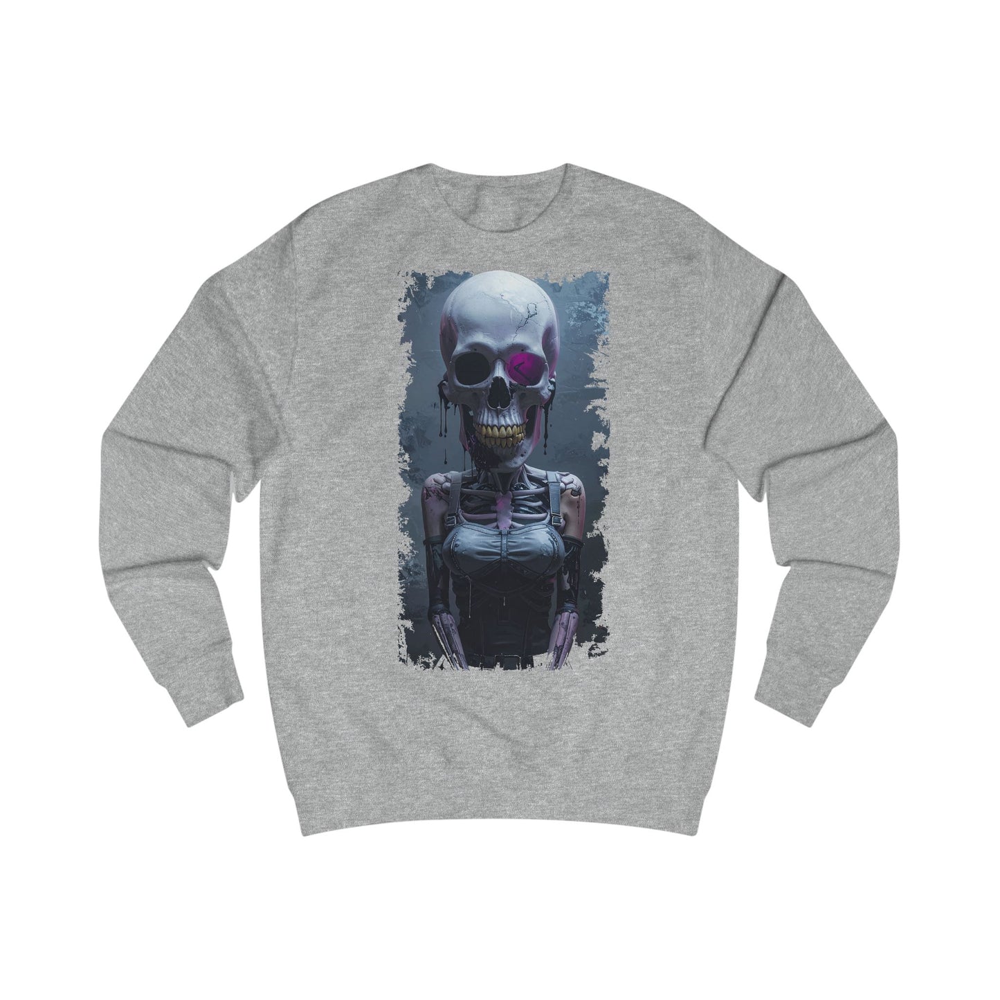 Skeleton Graphic Unisex Sweatshirt - Spooky, Halloween Apparel, Streetwear, Cozy Gift, Skull Design
