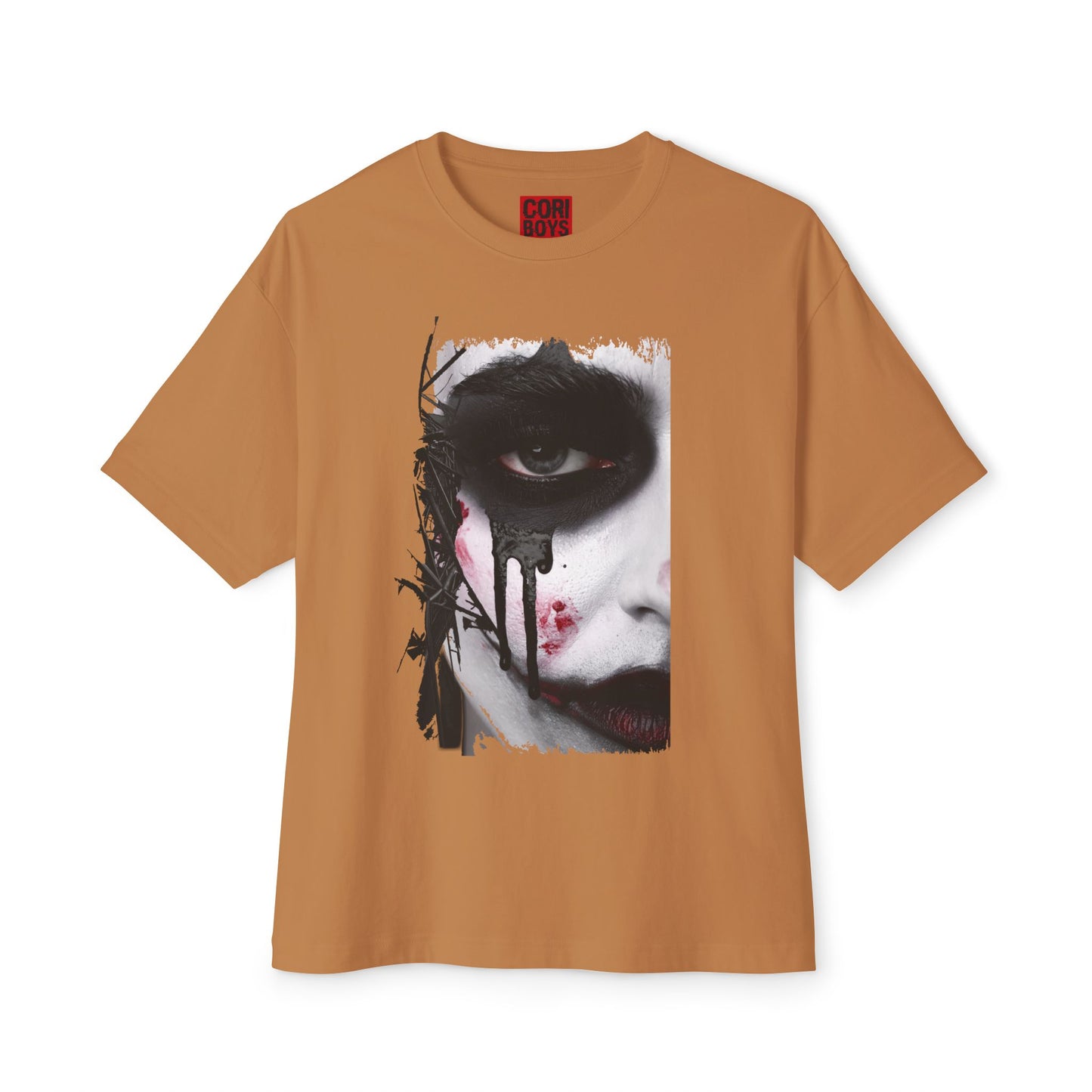 Gothic Art Oversized Tee, Unisex Graphic Shirt, Dark Art Apparel, Spooky Casual Fashion, Unique Streetwear