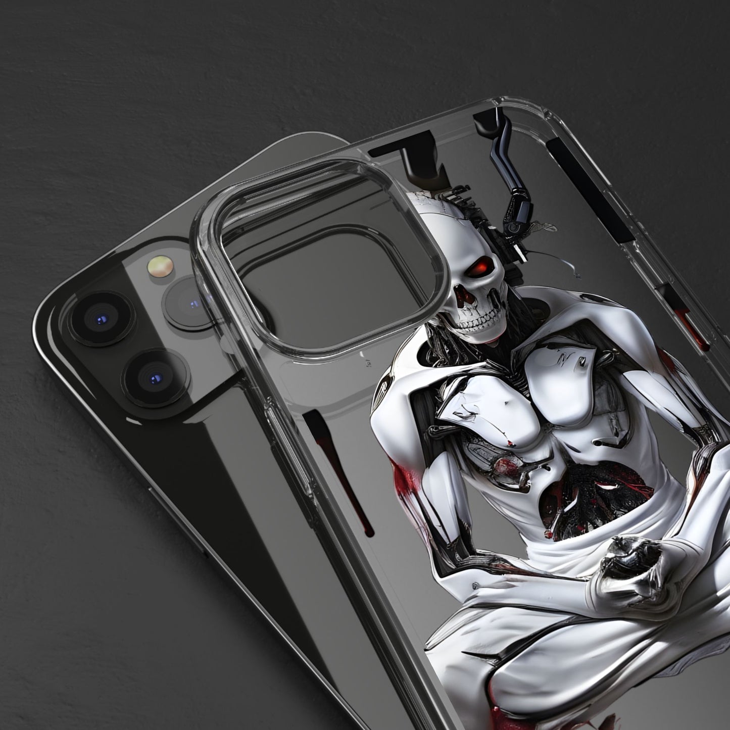 Clear Phone Cases with Cyber Design