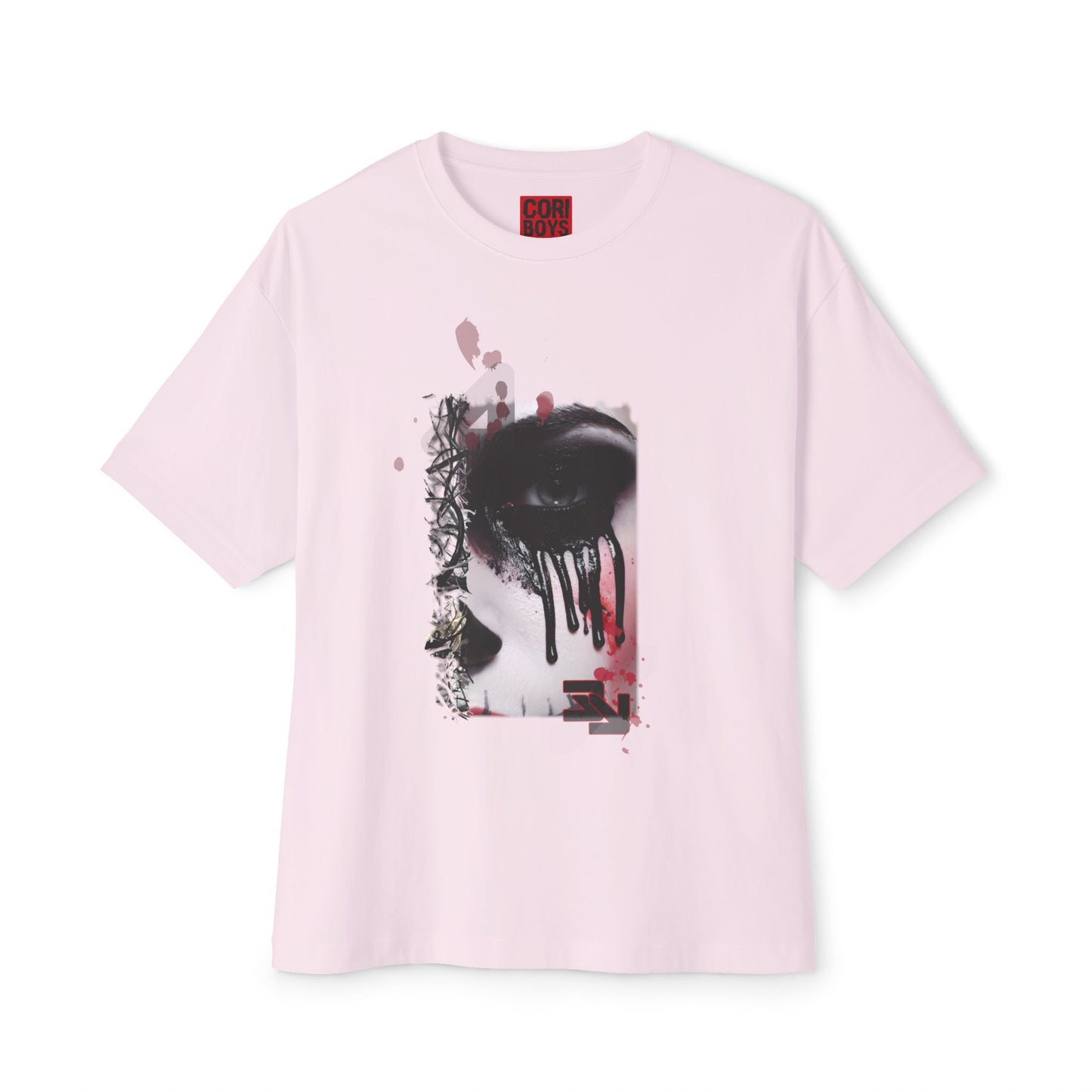 Chic Oversized Graphic Tee - Edgy Art Shirt, Casual Everyday Wear, Fashion Statement, Gift for Art Lovers, Unisex Street Style
