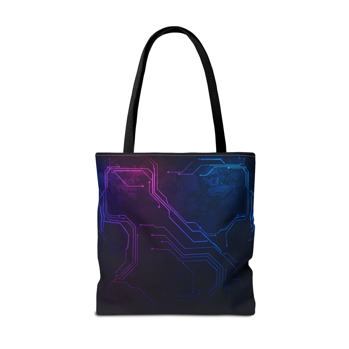 Futuristic Circuit Design Tote Bag | Tech Lover Gift, Stylish Shopping Bag, Geek Chic Tote, AOP Carryall, Unique Gift Idea