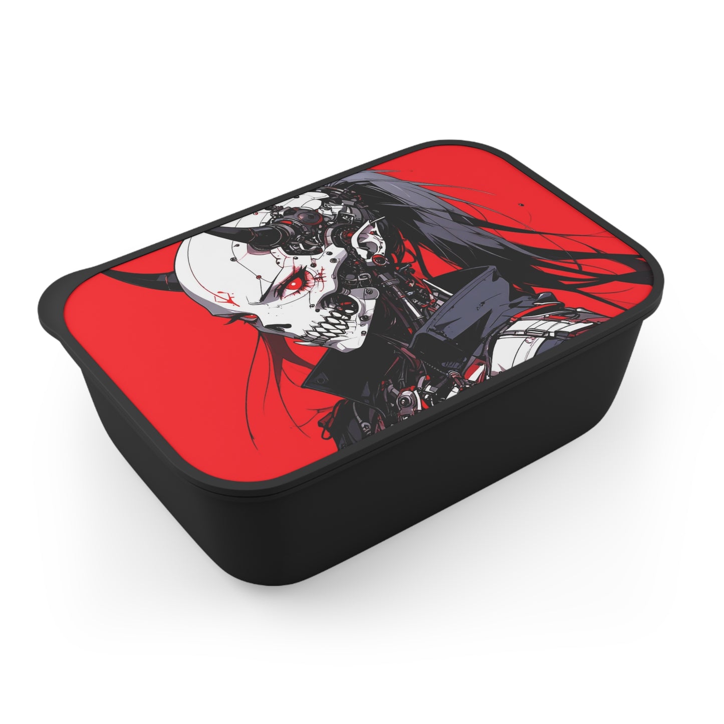 Gothic Skull Bento Box, Anime Lunch Container, Unique Food Storage, Cool Gift for Her, Urban Aesthetic