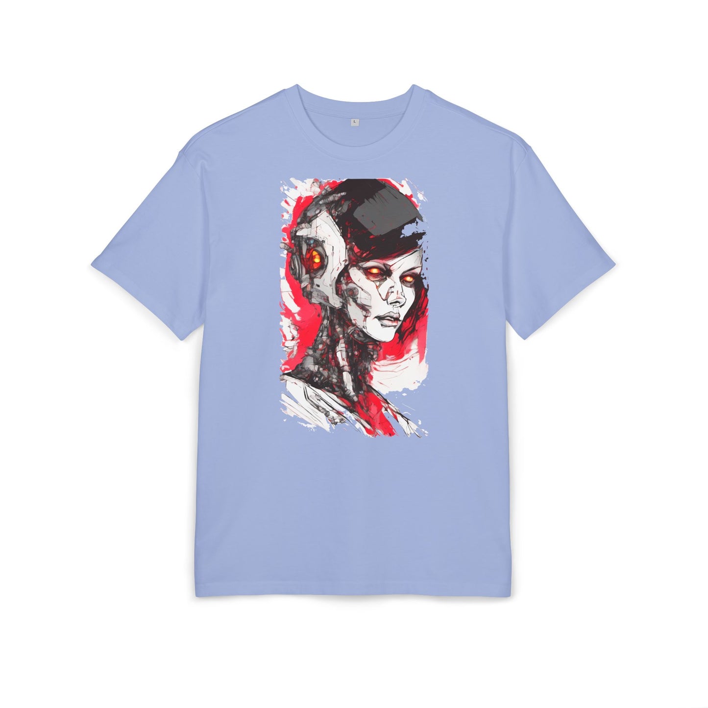 Cyberpunk-Inspired Unisex Heavy Oversize Tee | Graphic Tee, Streetwear, Gift for Gamers, Unique Fashion, Modern Art Apparel