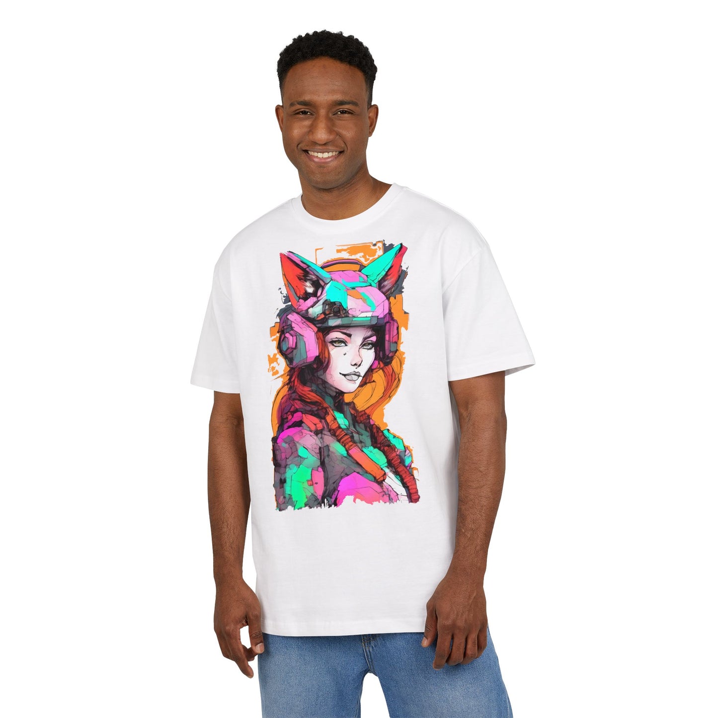 Colorful Artistic Oversized Tee, Graphic T-Shirt, Unisex Casual Wear, Bohemian Style, Gift for Art Lovers, Statement Fashion