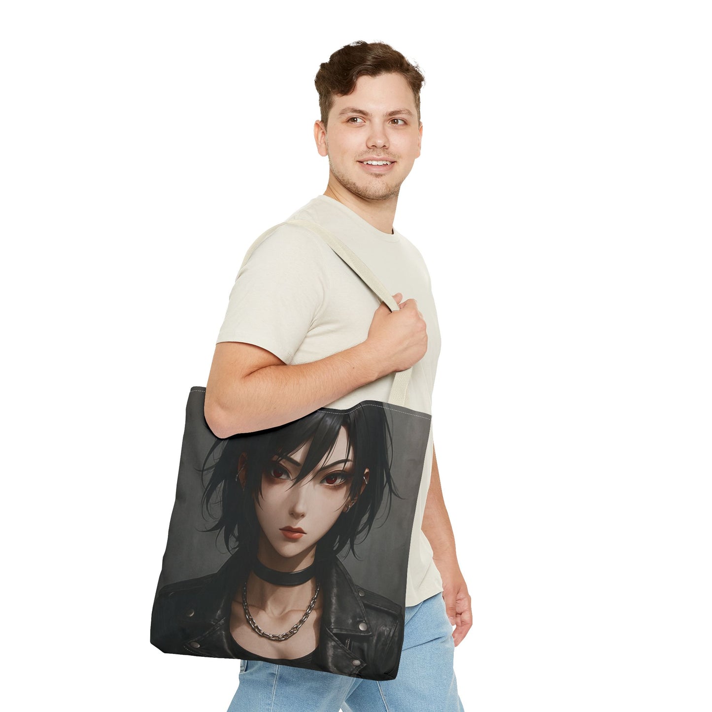 Edgy Art Tote Bag | Unique Gothic Shopper | Gift for Music Lovers, Fashionistas, or Occasions | Stylish Graphic Bag