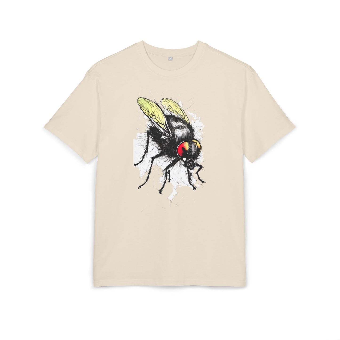 Bee-Inspired Unisex Heavy Oversize Tee, Casual Wear, Graphic T-Shirt, Gift for Nature Lovers, Summer Style, Eco-Friendly Fashion
