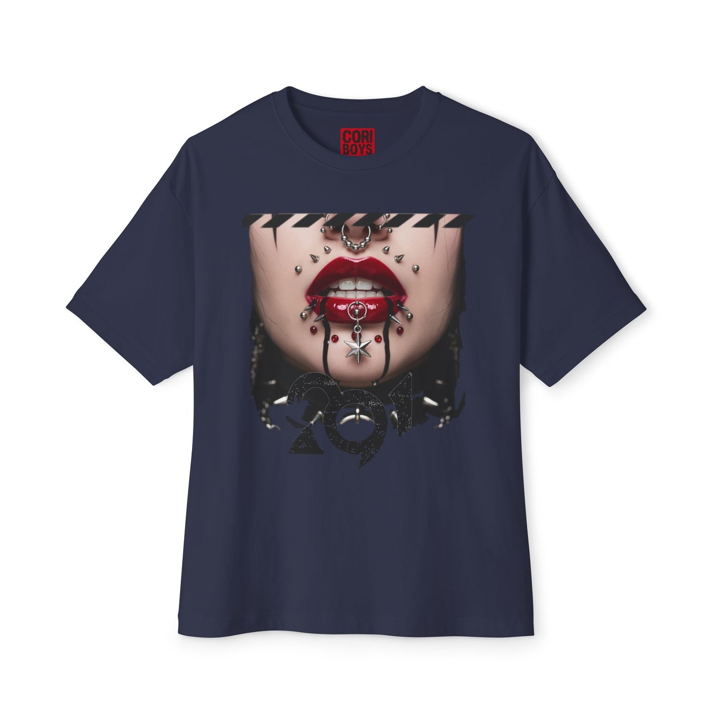 Chic Graphic Tee, Edgy Streetwear Top, Unisex Oversized T-Shirt, Artsy Casual Style, Fashion Statement Tee