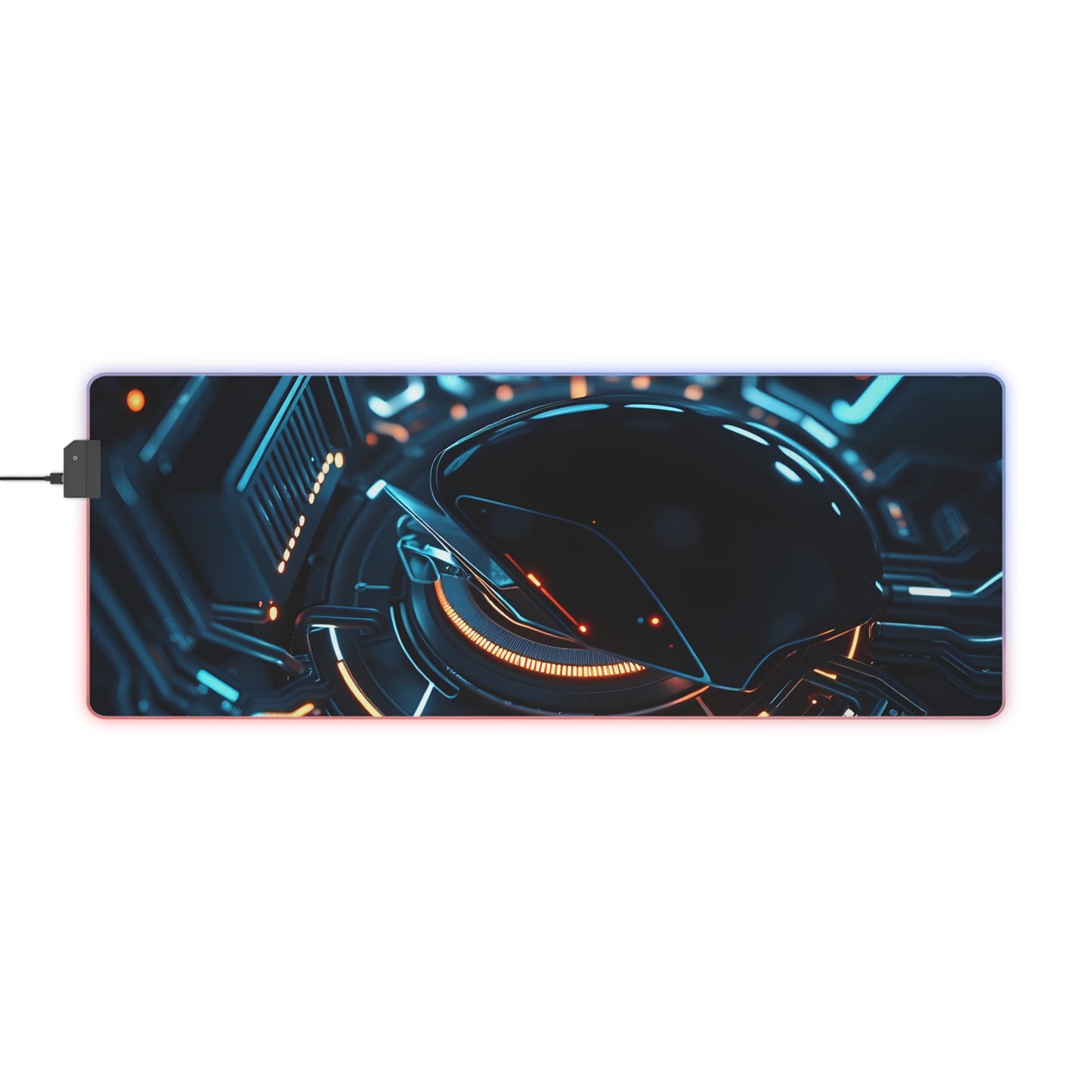 Gaming Mouse Pad with Abstract Cyber Design