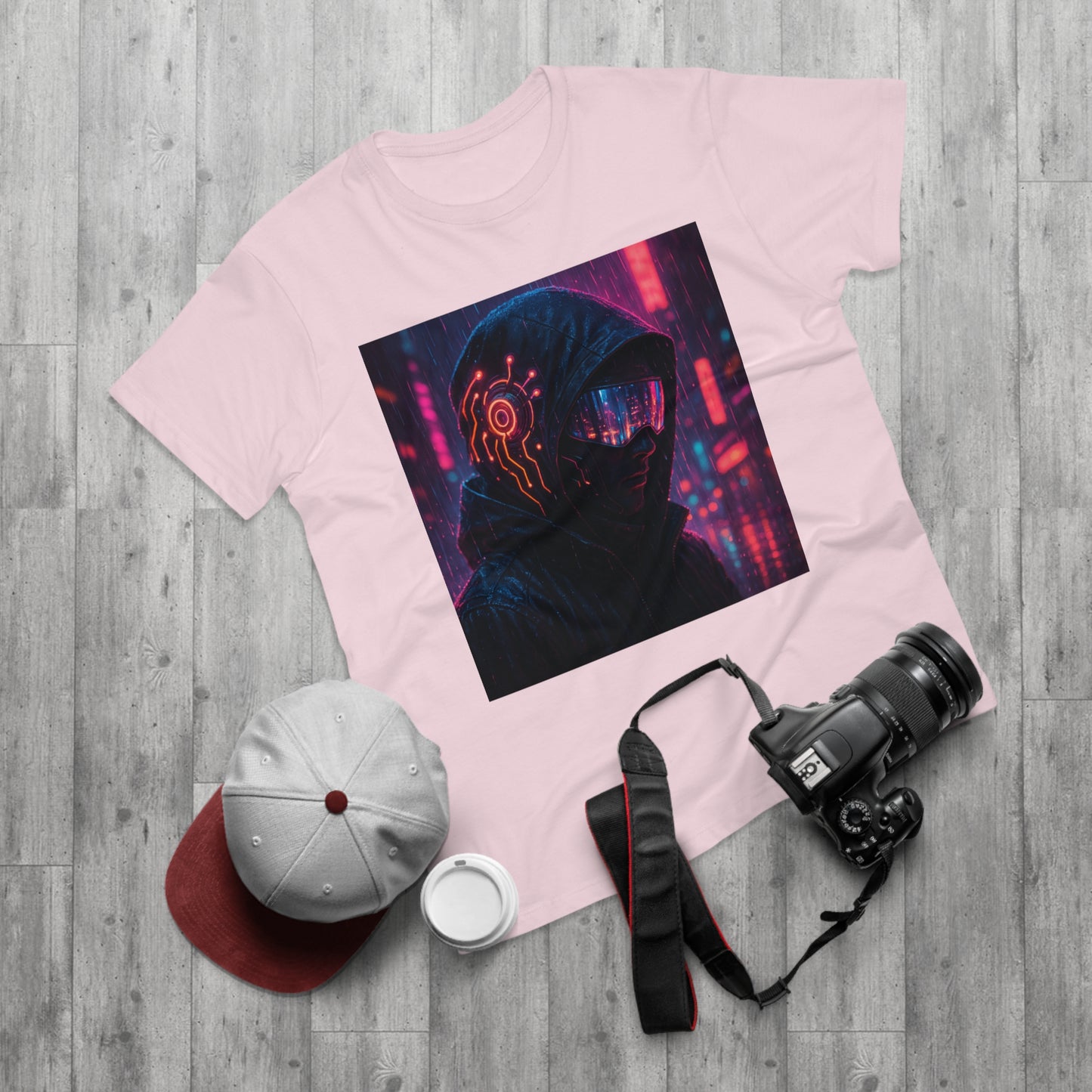 Cyberpunk Graphic Tee for Men & Women, Futuristic Streetwear, Perfect Gift for Gamers, Casual Wear for Tech Enthusiasts, Urban Style T-Shirt