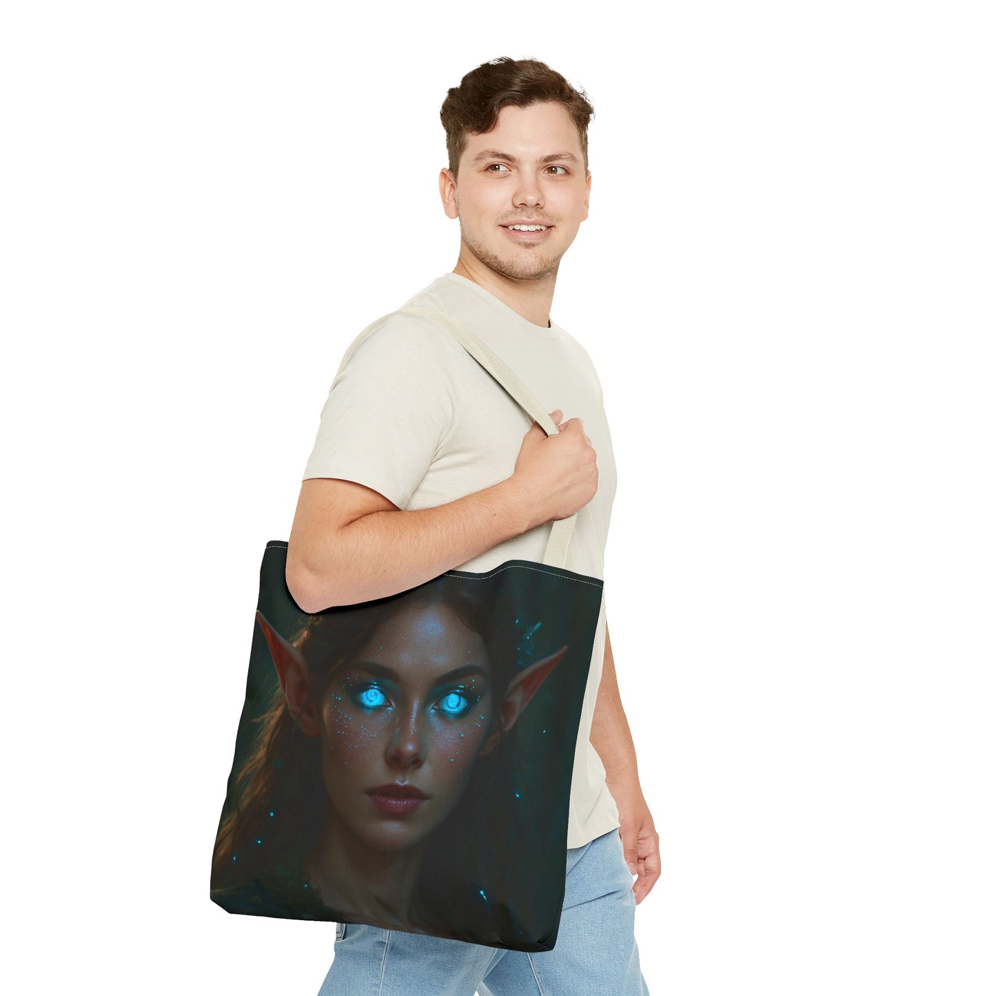 Enchanted Elf Tote Bag | Mystical Shopping Bag, Fantasy Artwork, Gifts for Her, Eco-Friendly Bag, Boho Chic Accessory
