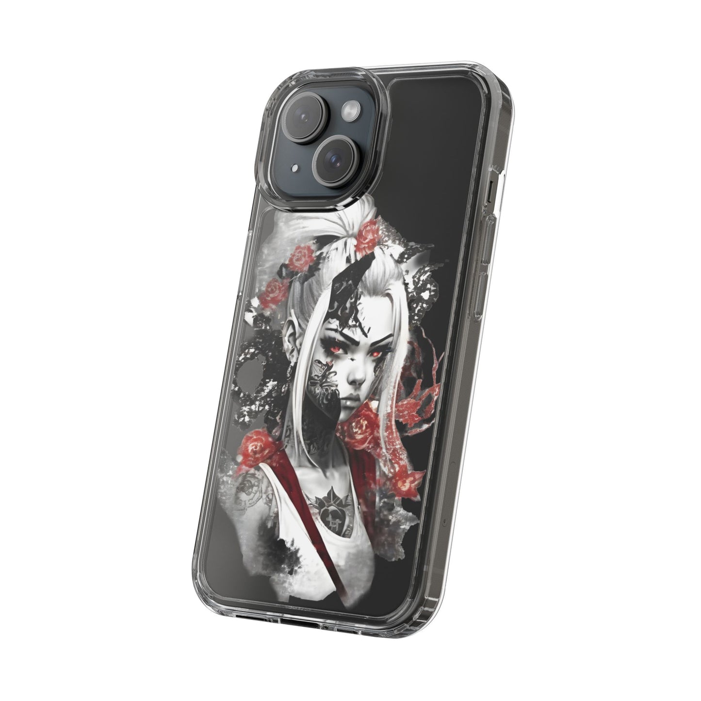 Mystical Warrior Clear Phone Case - Stylish & Protective