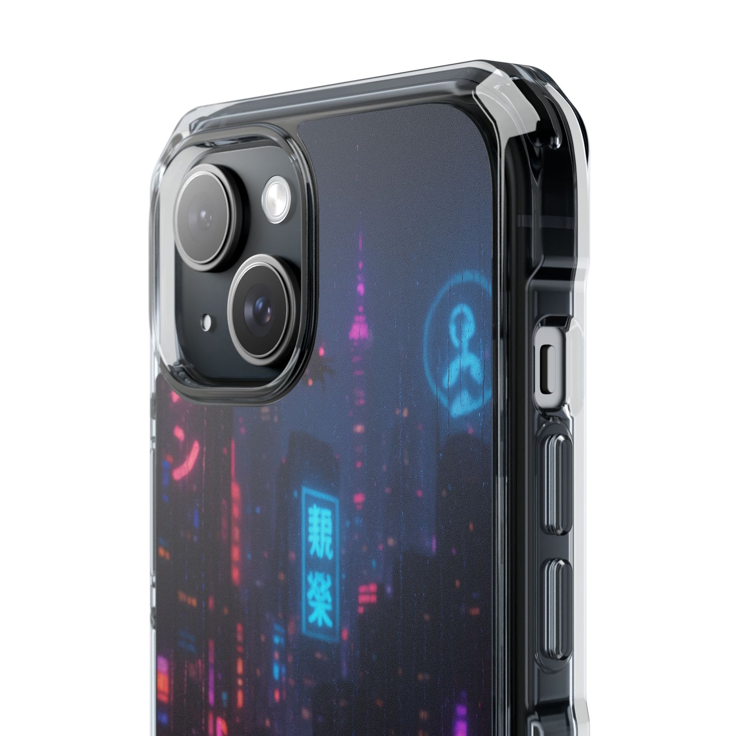 Neon City Phone Case - Magnetic Clear Impact Cases, Customizable Phone Cover, Gifts for Tech Lovers, Stylish Protection, Modern Design