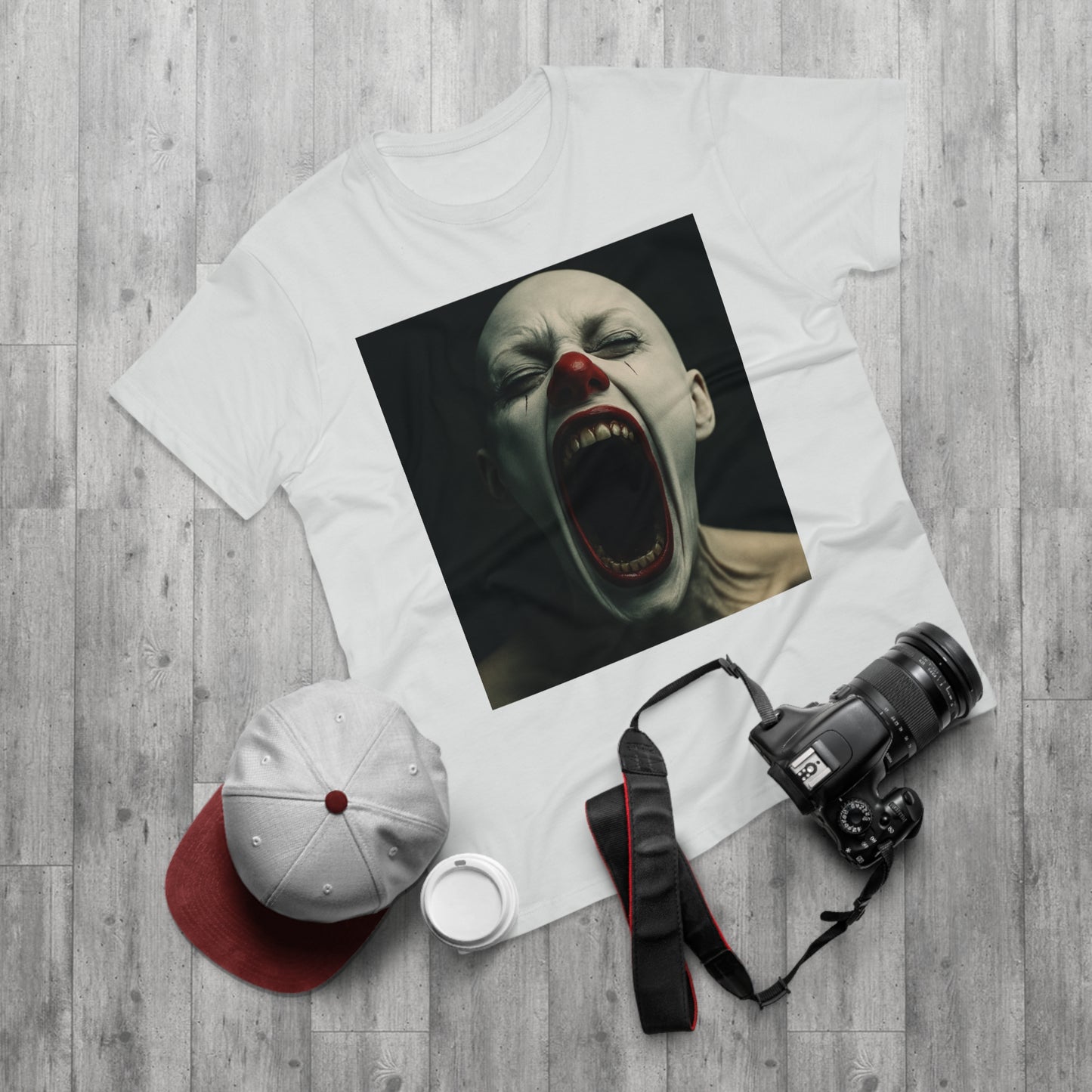 Creepy Clown Graphic T-Shirt, Scary Shirt for Halloween, Horror Movie Fans, Unique Gift for Him, Unisex Casual Wear