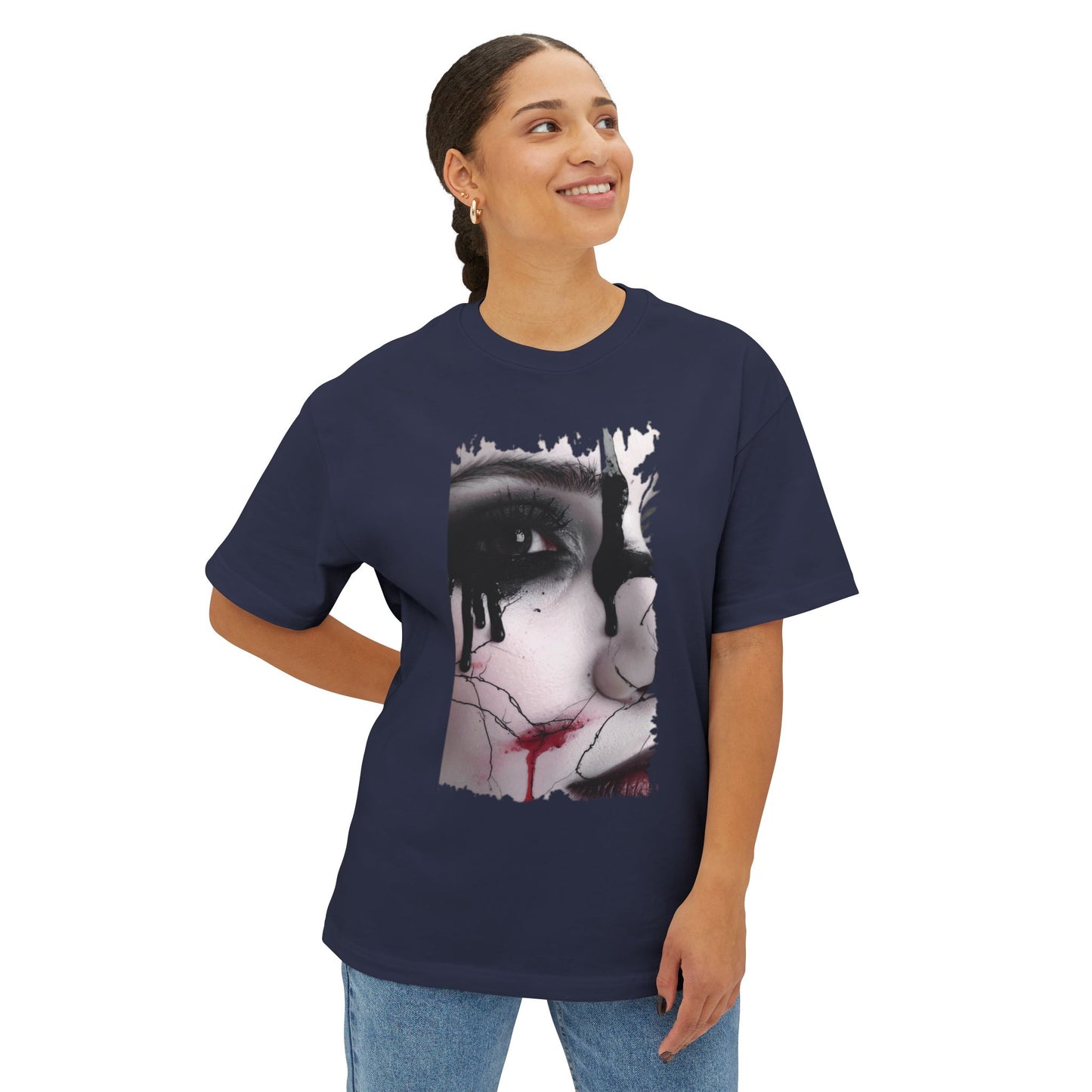 Artistic Oversized Tee - Unique Graphic T-shirt for Art Lovers, Comfortable Fashion, Trendy Unisex Wear, Perfect for Gifting, Casual Style
