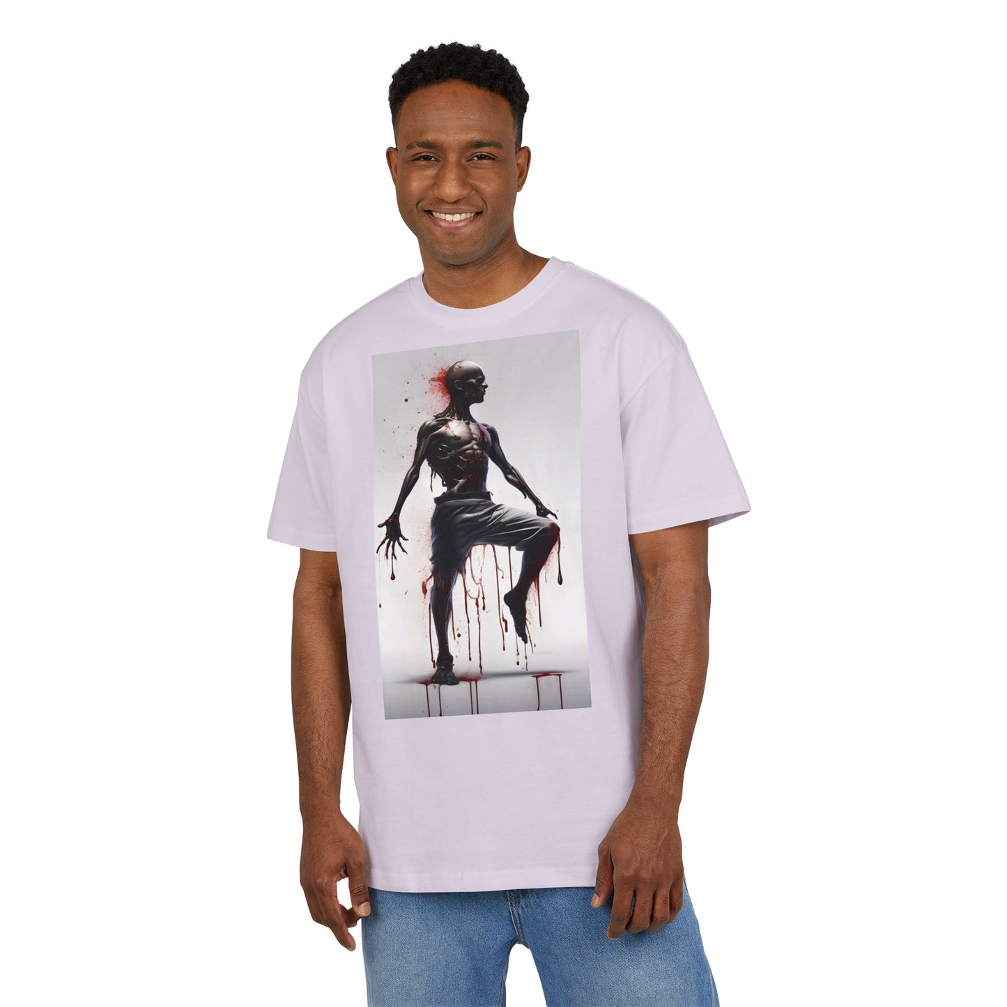 Bold Artistic Unisex Tee, Casual Street Style Shirt, Comfortable Graphic Top, Gift for Art Lovers, Unique Fashion Statement