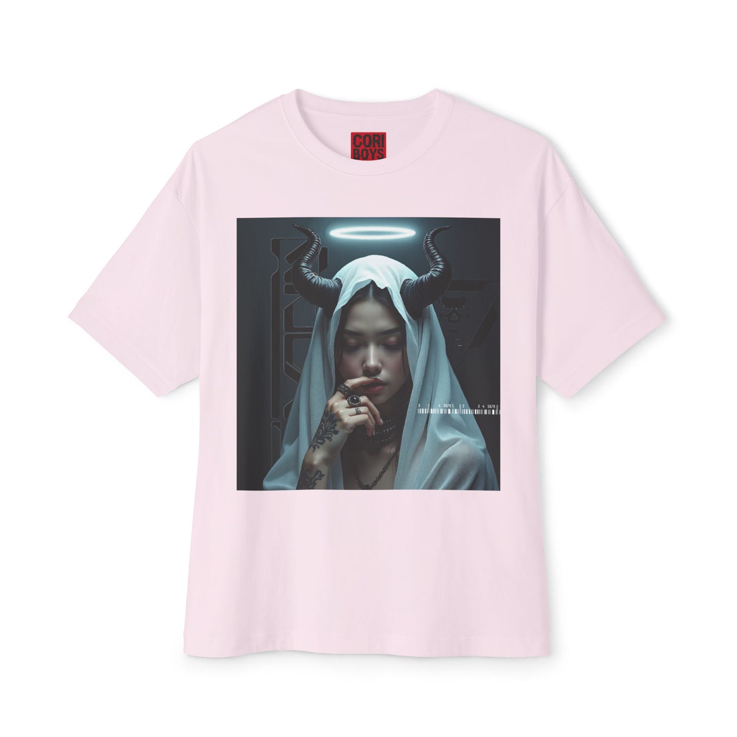 Gothic Inspired Oversized Tee - Perfect for Halloween, Music Festivals, Casual Wear, Alternative Fashion, Unique Gift Ideas