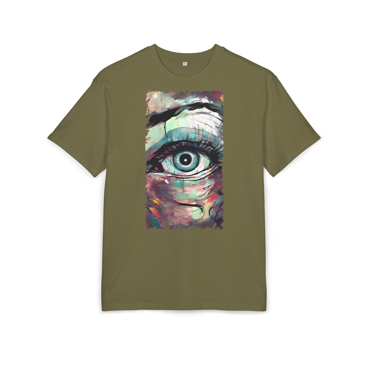 Artistic Eye Oversized Tee | Colorful Graphic T-Shirt, Unisex Shirt, Casual Fashion, Trendy Streetwear, Unique Gift Idea