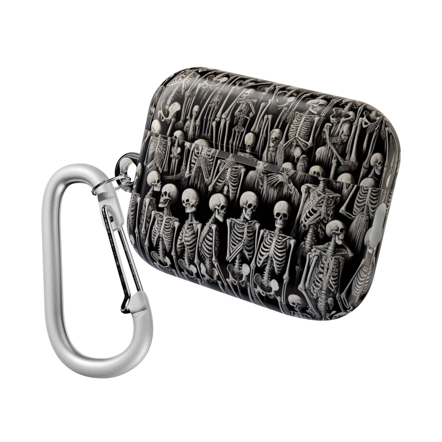 Skeleton Pattern AirPod Case, Cute Halloween Accessory, Spooky Gift for Music Lovers, Fun Phone Accessories, Unique Earbud Holder