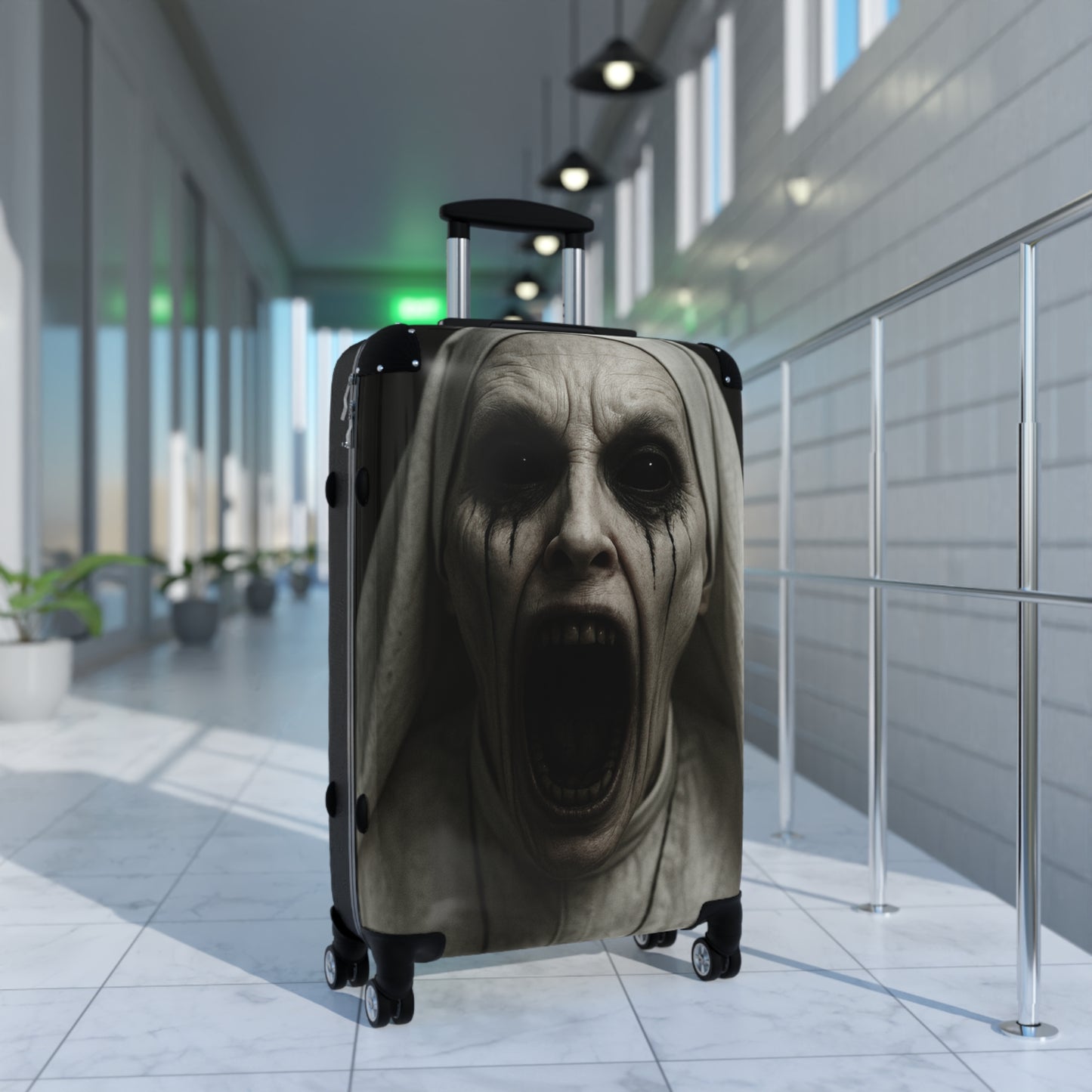 Halloween-Inspired Luggage, Spooky Suitcase, Travel Bag, Unique Halloween Gift, Horror Themed Carry-On