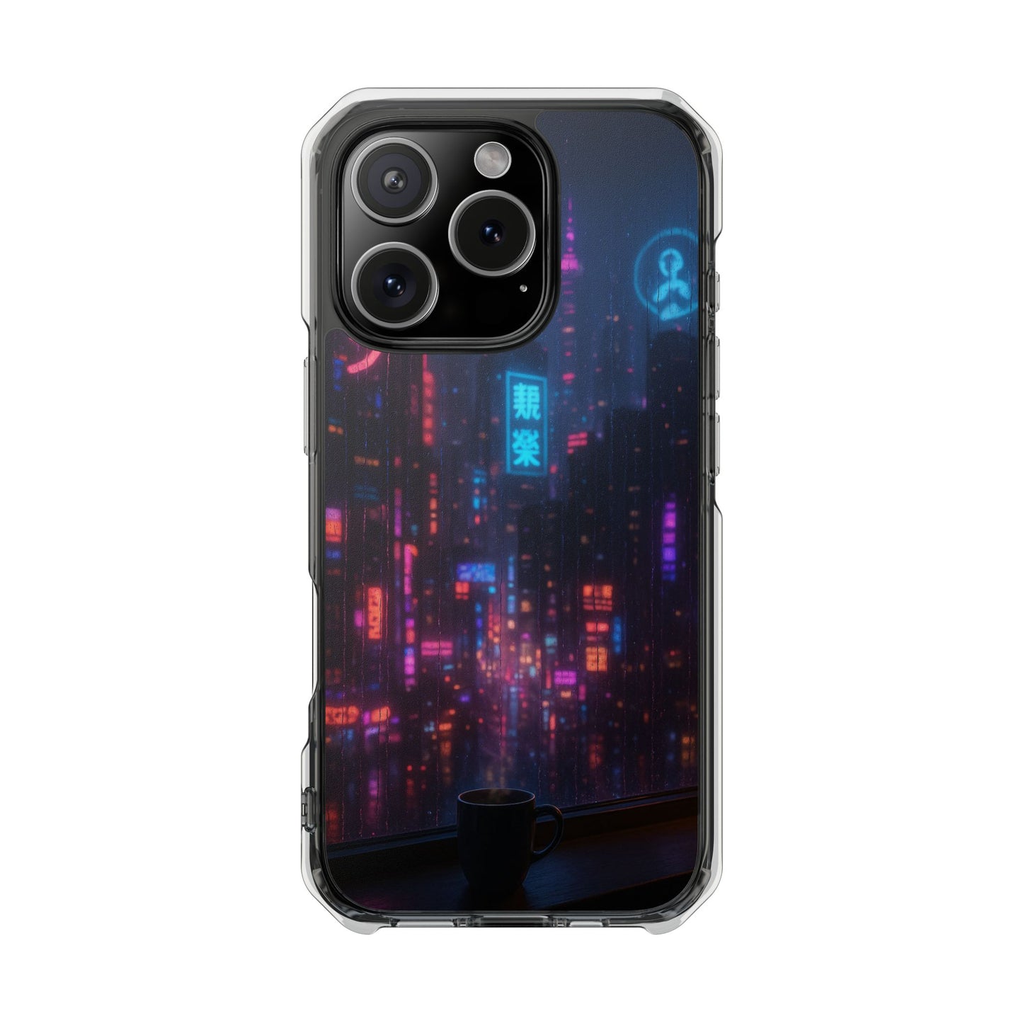 Neon City Phone Case - Magnetic Clear Impact Cases, Customizable Phone Cover, Gifts for Tech Lovers, Stylish Protection, Modern Design