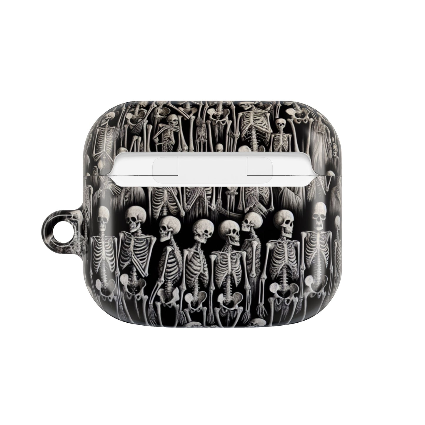 Skeleton Pattern AirPod Case, Cute Halloween Accessory, Spooky Gift for Music Lovers, Fun Phone Accessories, Unique Earbud Holder