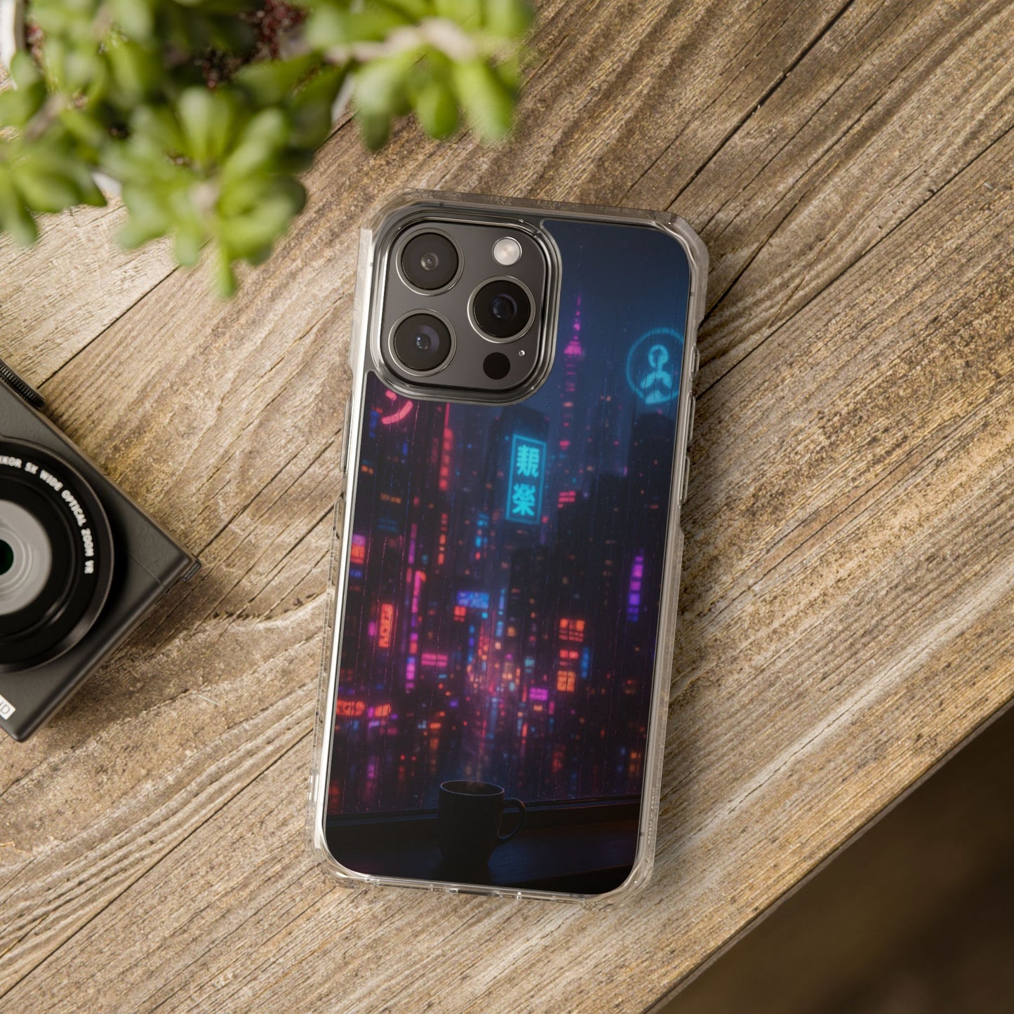 Neon City Phone Case - Magnetic Clear Impact Cases, Customizable Phone Cover, Gifts for Tech Lovers, Stylish Protection, Modern Design