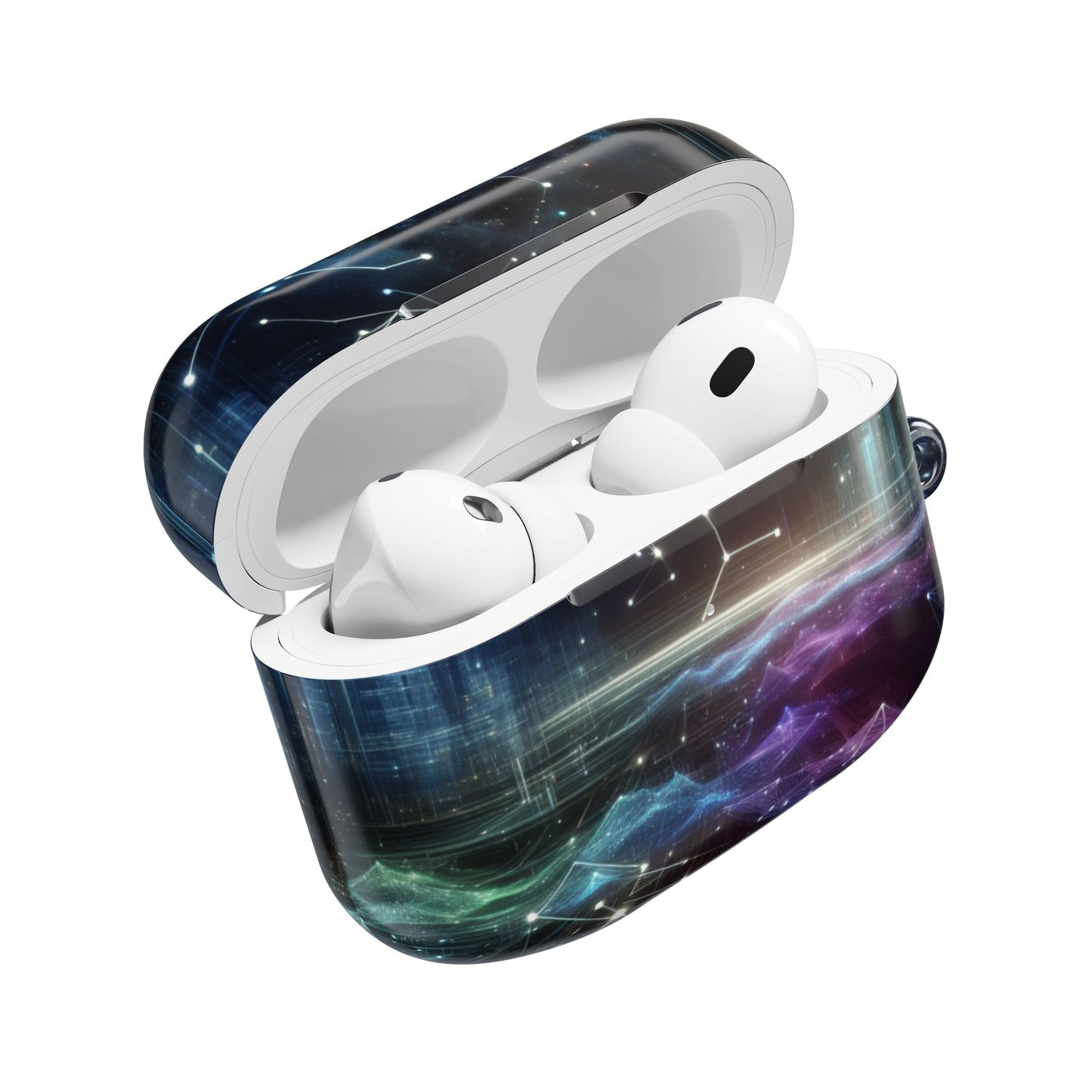 Cosmic Galaxy AirPod Cases, Astronaut Gifts, Space Themed Tech Accessories, Starry Night Earbuds Cover, Unique AirPods Holder