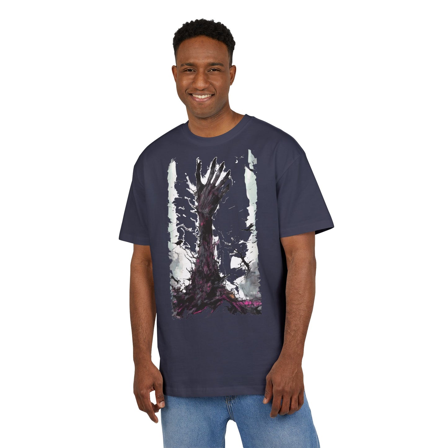 Artistic Oversized Unisex Tee, Graphic Tee, Casual Wear, Streetwear Style, Gift for Art Lovers, Unique T-Shirt Design