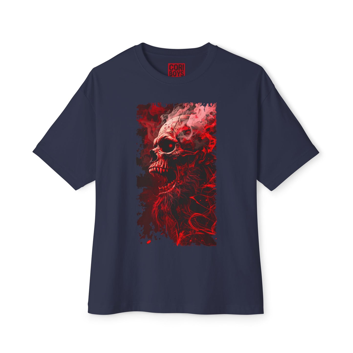 Gothic Skull Graphic Tee, Unisex Oversized T-Shirt, Edgy Streetwear, Halloween Apparel, Alternative Fashion, Gift for Goth Friends