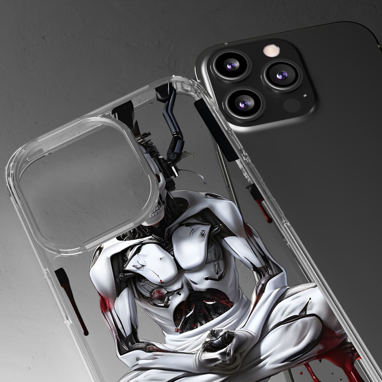 Clear Phone Cases with Cyber Design